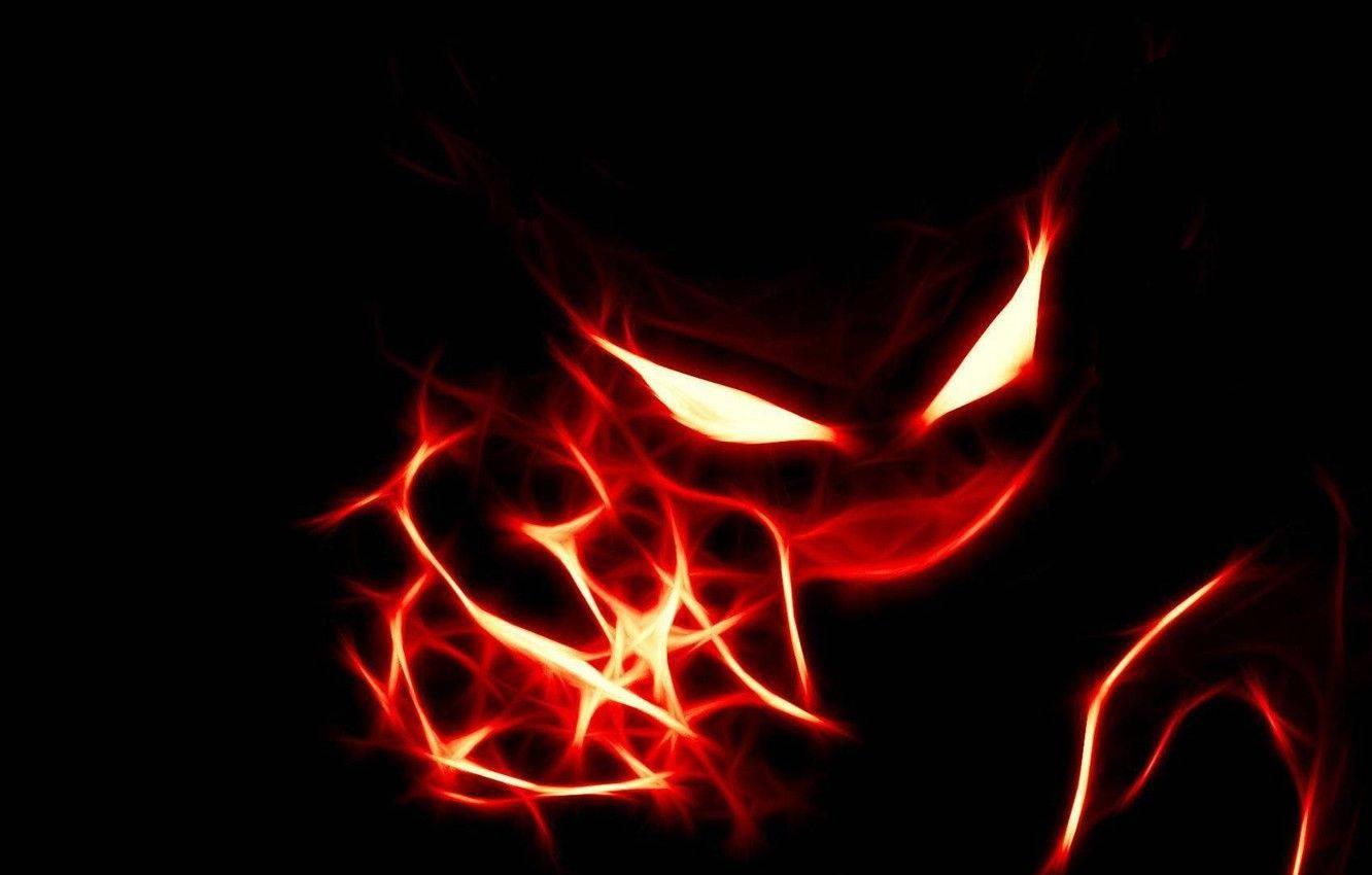 1332x850 Download Evil Haunter Red Glow Wallpaper