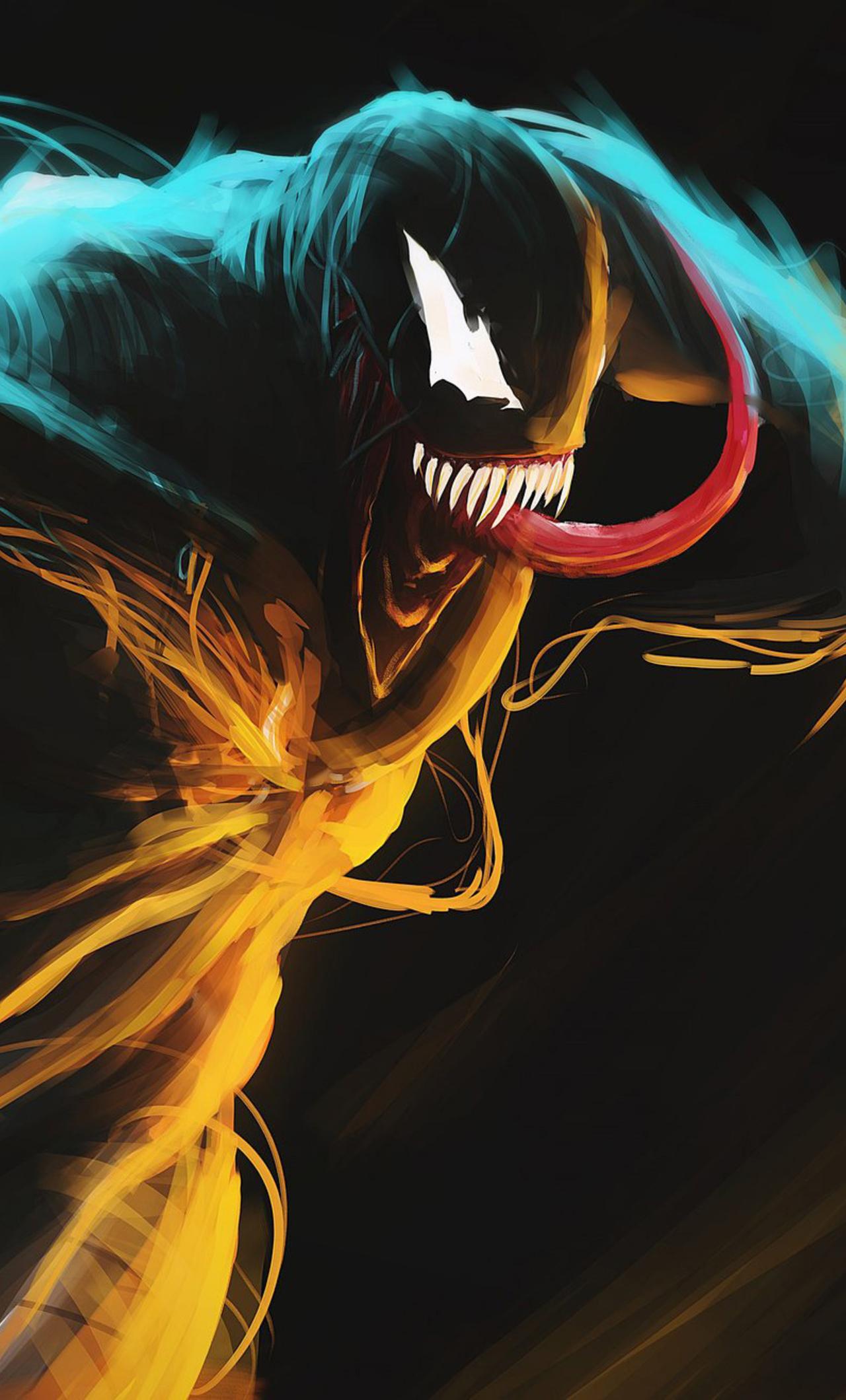 1280x2120 Venom Glowing Art iPhone HD 4k Wallpaper, Image, Background, Photo and Picture