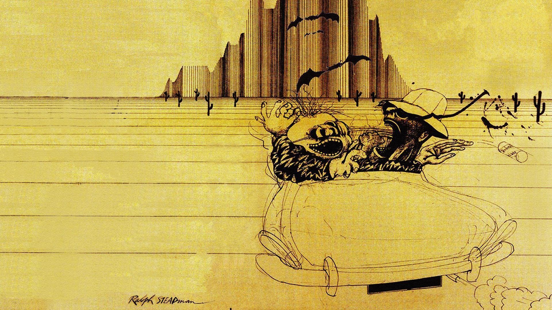 1920x1080 Fear and Loathing in Las Vegas Wallpaper: Ralph Steadman illustration. Ralph steadman art, Ralph steadman, Fear and loathing