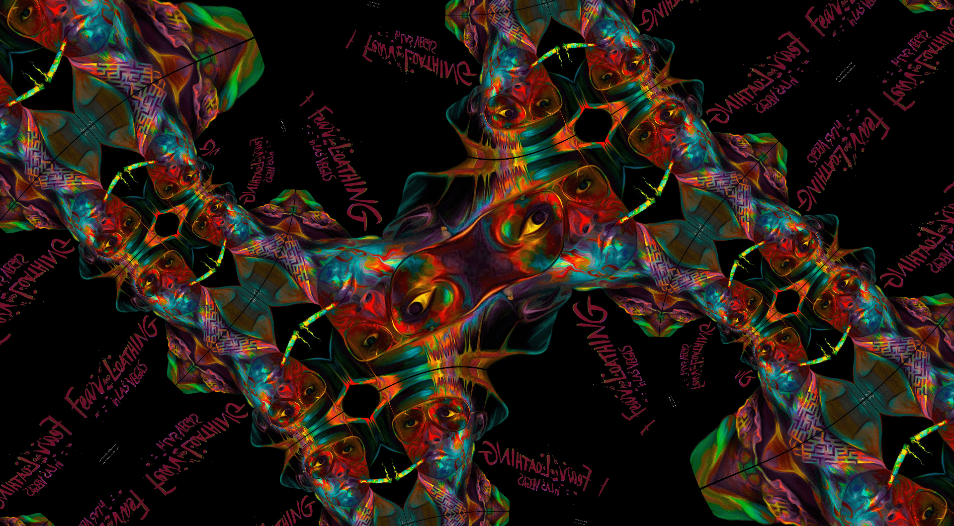 1919x1058 Psychedelic art from Fear and Loathing in Las Vegas