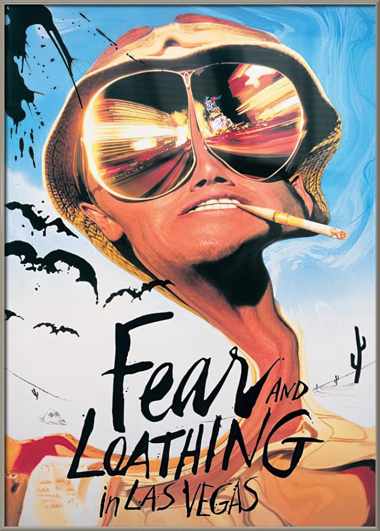 765x1068 Fear And Loathing In Las Vegas- Framed Movie Poster (Regular Style / Johnny Depp) (Brushed Champagne Aluminum Frame)