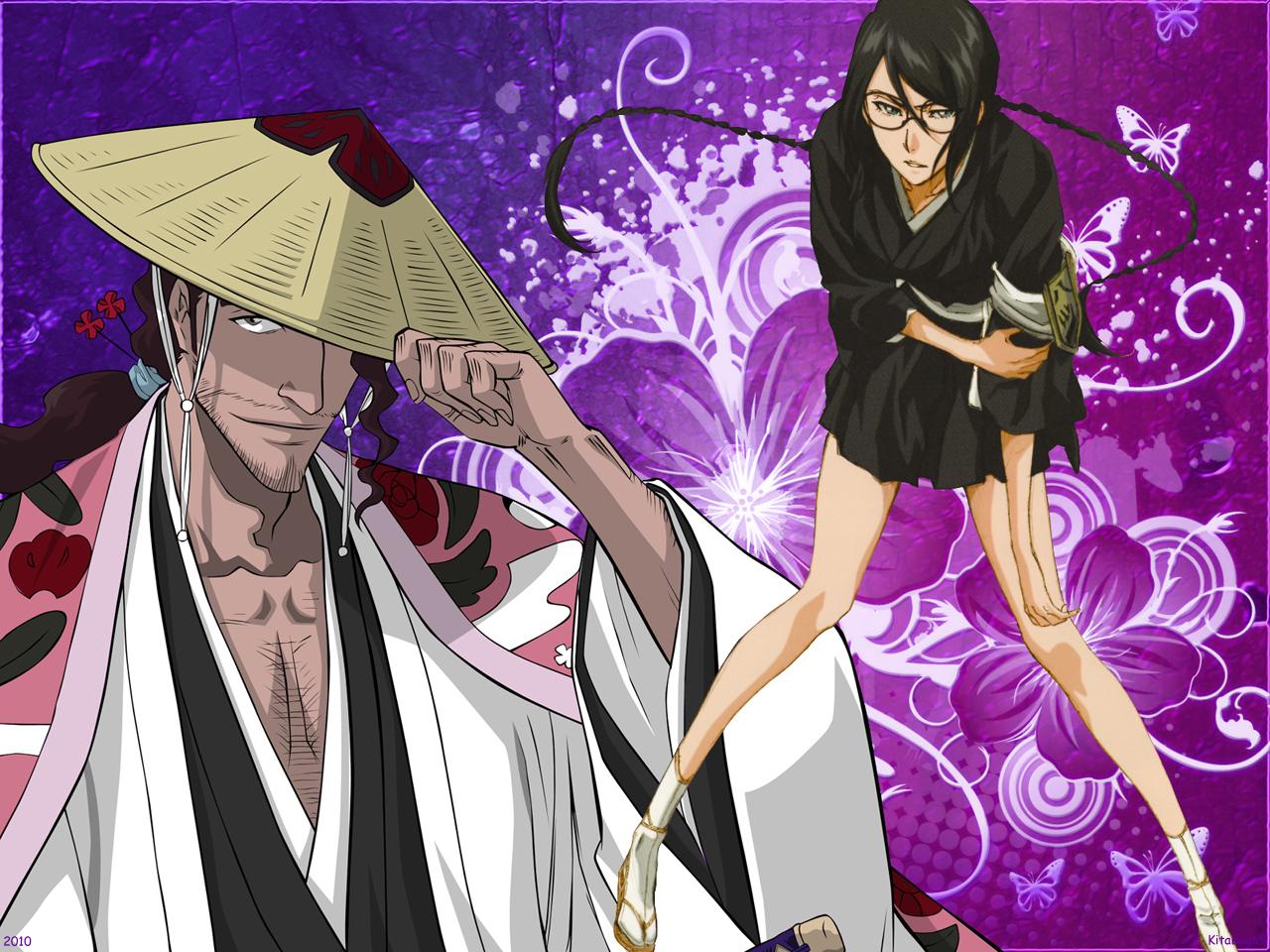1280x960 HD desktop wallpaper: Anime, Bleach, Shunsui Kyōraku, Nanao Ise download free picture
