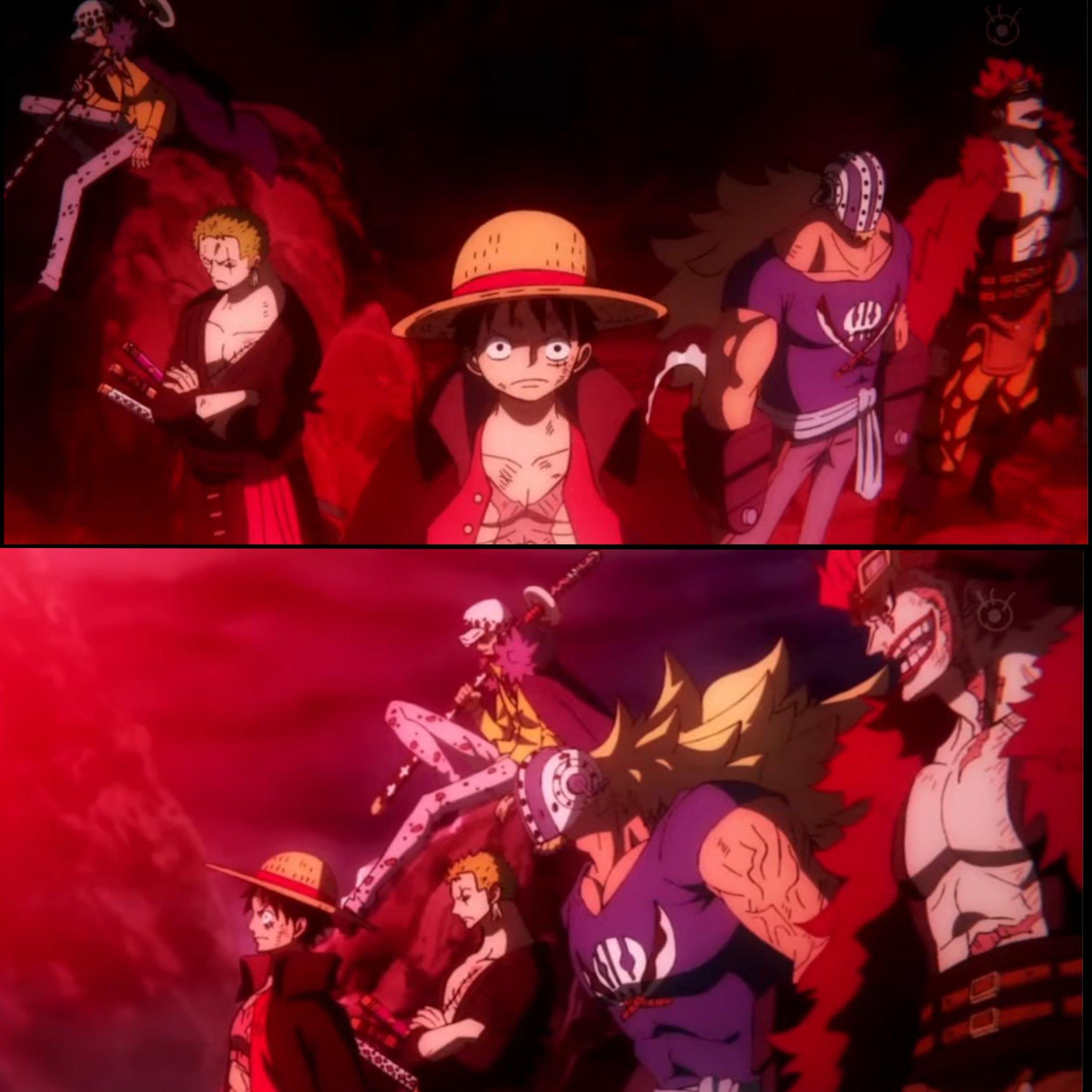 Again - I converted these screenshots to 4k from episode 1015 for those who  want a new wallpaper or anything else <3 (Link for download in comment) : r/ OnePiece