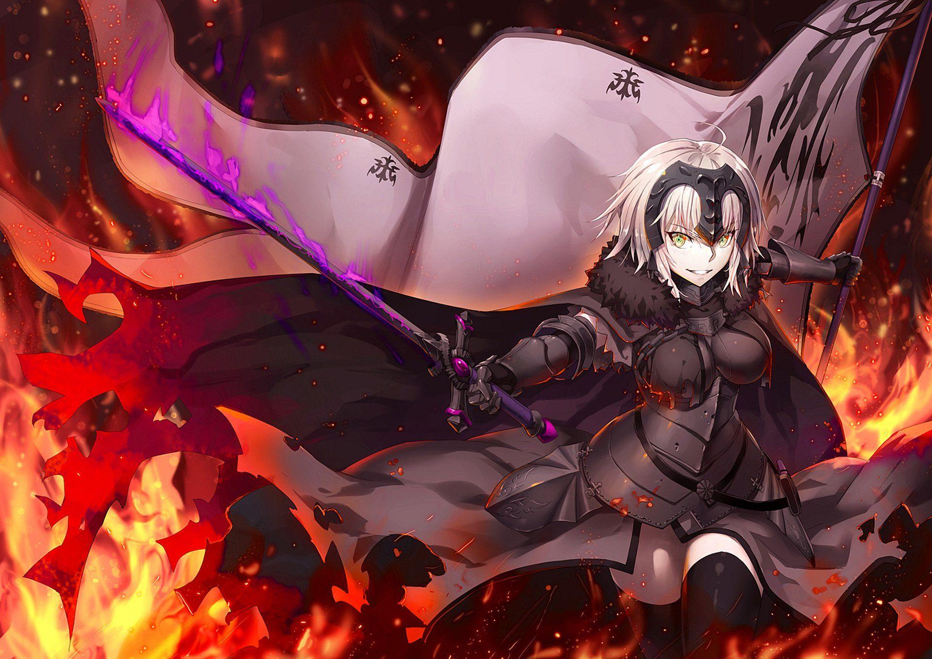 1920x1357 Anime Fate Grand Order Jeanne D'Arc Alter Wallpaper. イラスト, レム かわいい, ジャンヌダルク