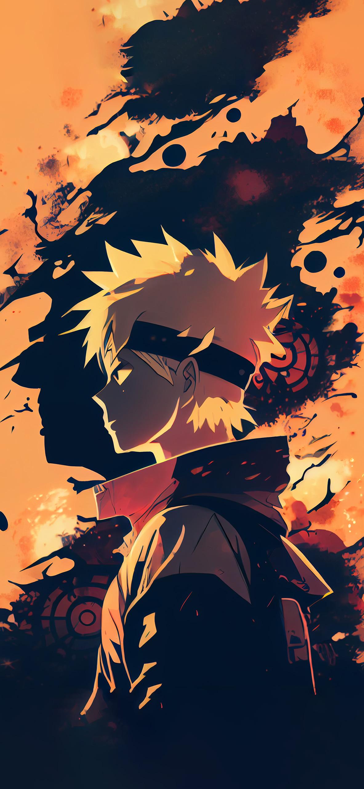 1183x2560 Aesthetic Naruto Orange Wallpaper Wallpaper for iPhone