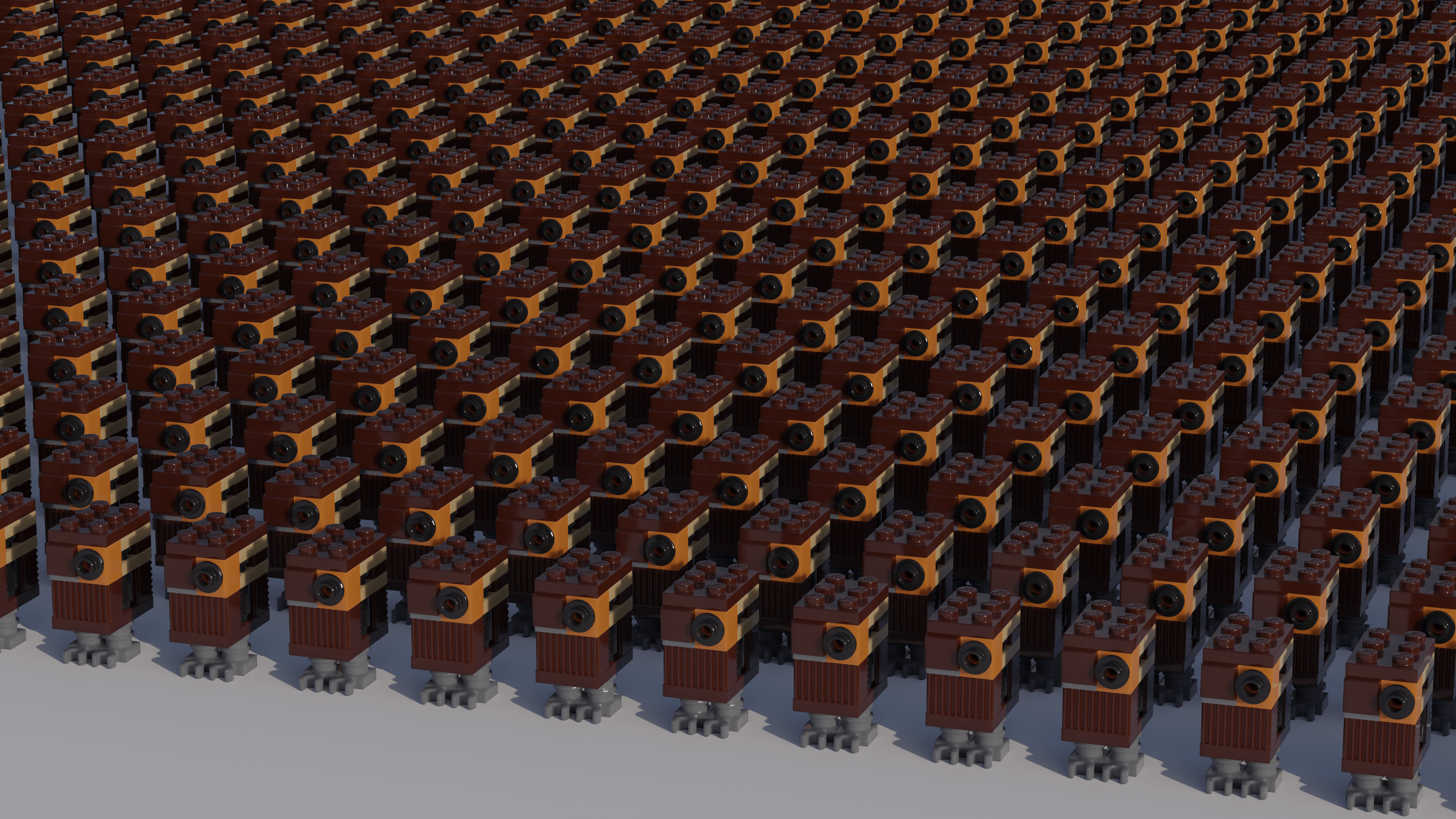 3840x2160 So i made this wallpaper of a 1024 Lego Gonk droid army for my brother because i thought he would like it. Maybe yall do too