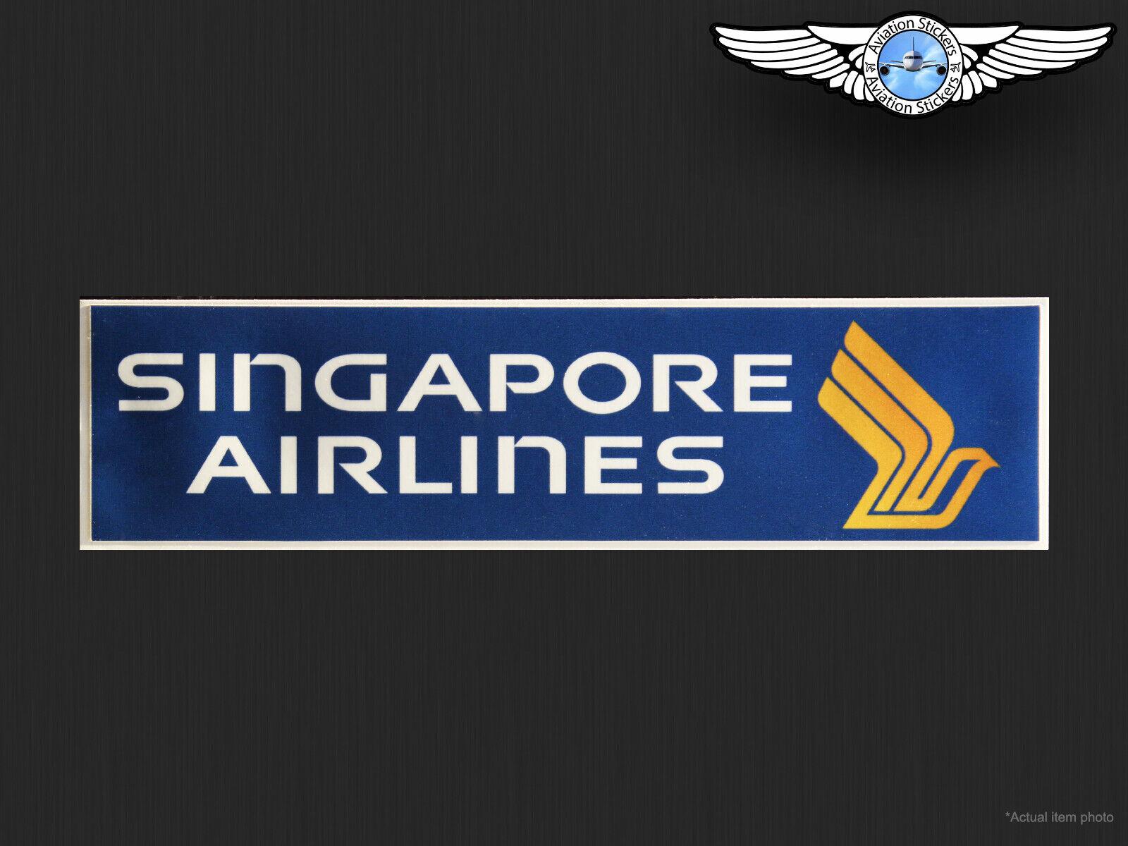 1600x1200 SINGAPORE AIRLINES RECTANGULAR LOGO STICKER / DECAL