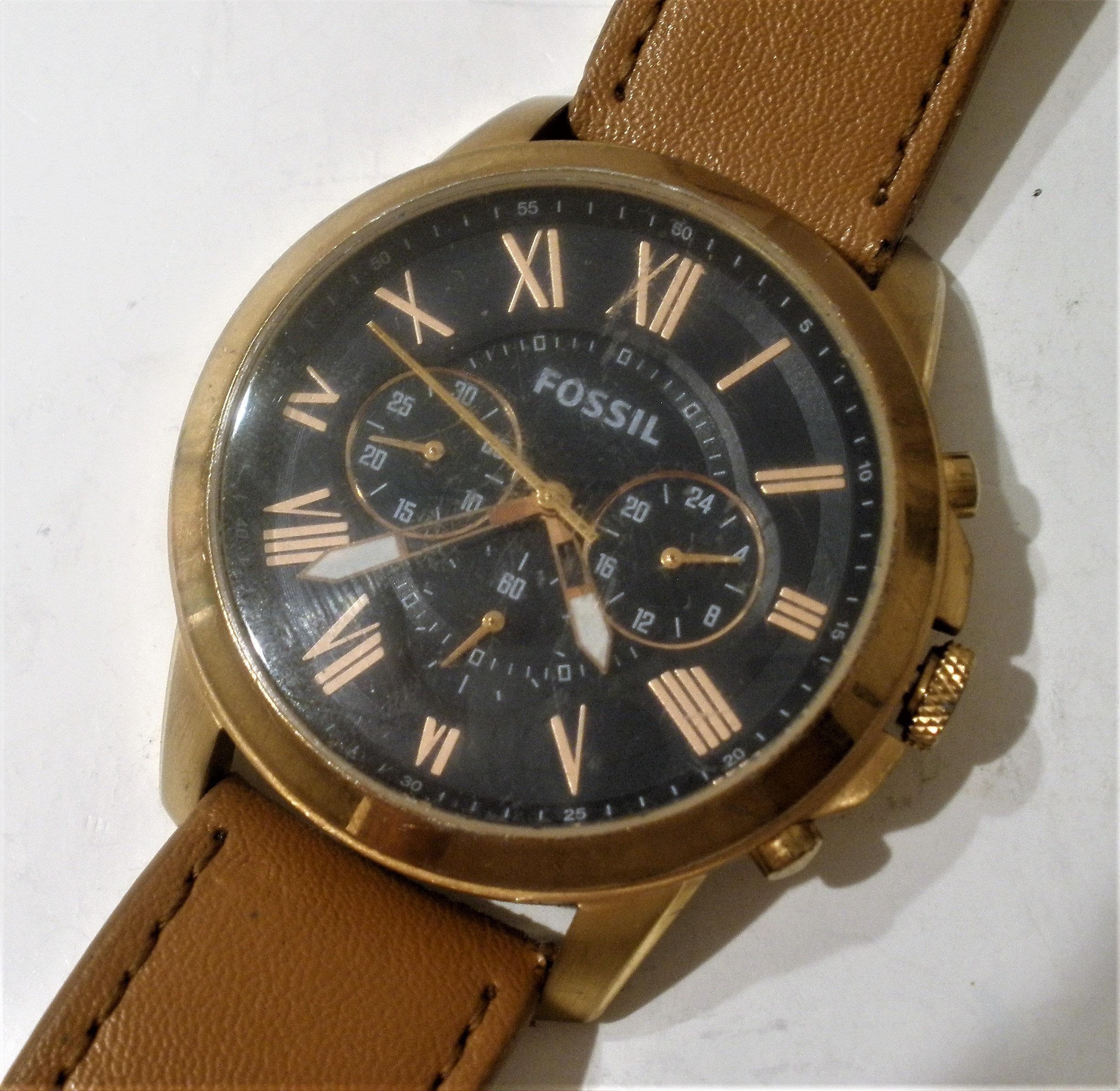 2453x2389 Men's Fossil Watch / FS4835 Men's Chronograph Watch