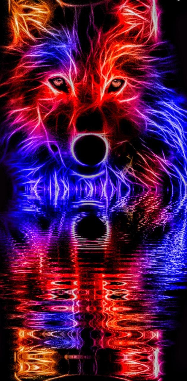 630x1280 Galaxy wolf wallpaper