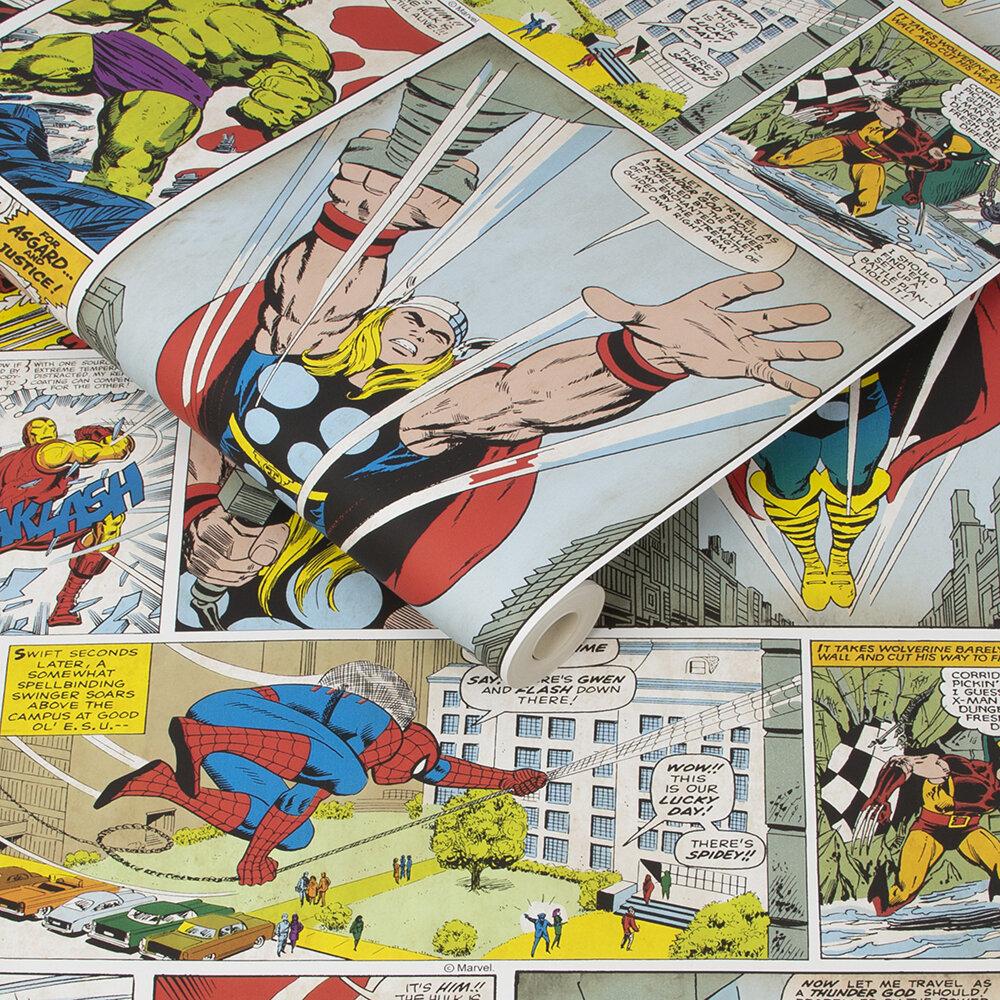 1000x1000 Marvel Comic Strip Wallpaper