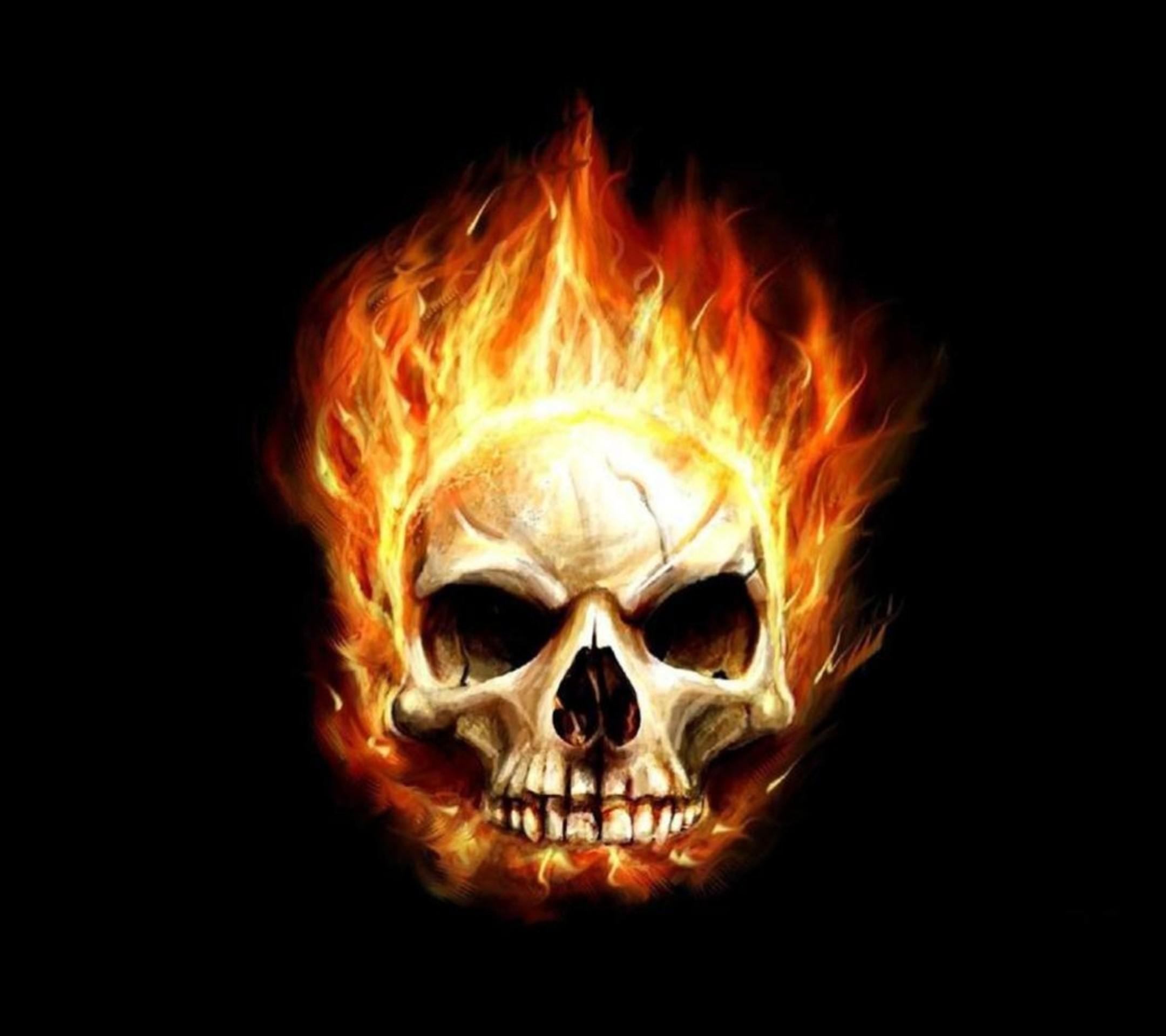 2160x1920 Fire Skull Cross Stitch Pattern Pdf Format By