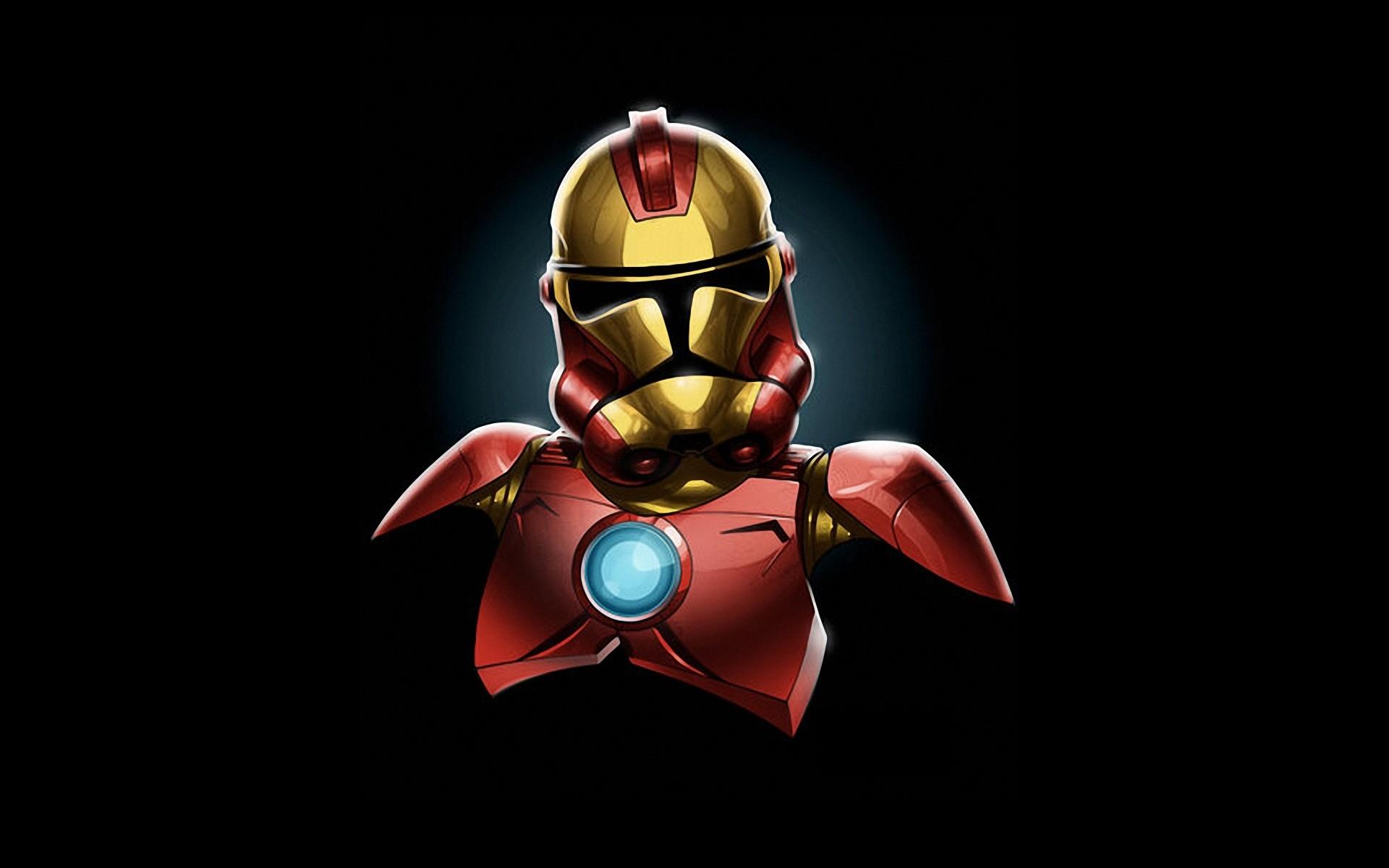 1920x1200 star, Wars, Minimalistic, Iron, Man, Stormtroopers, Marvel, Comics Wallpaper HD / Desktop and Mobile Background