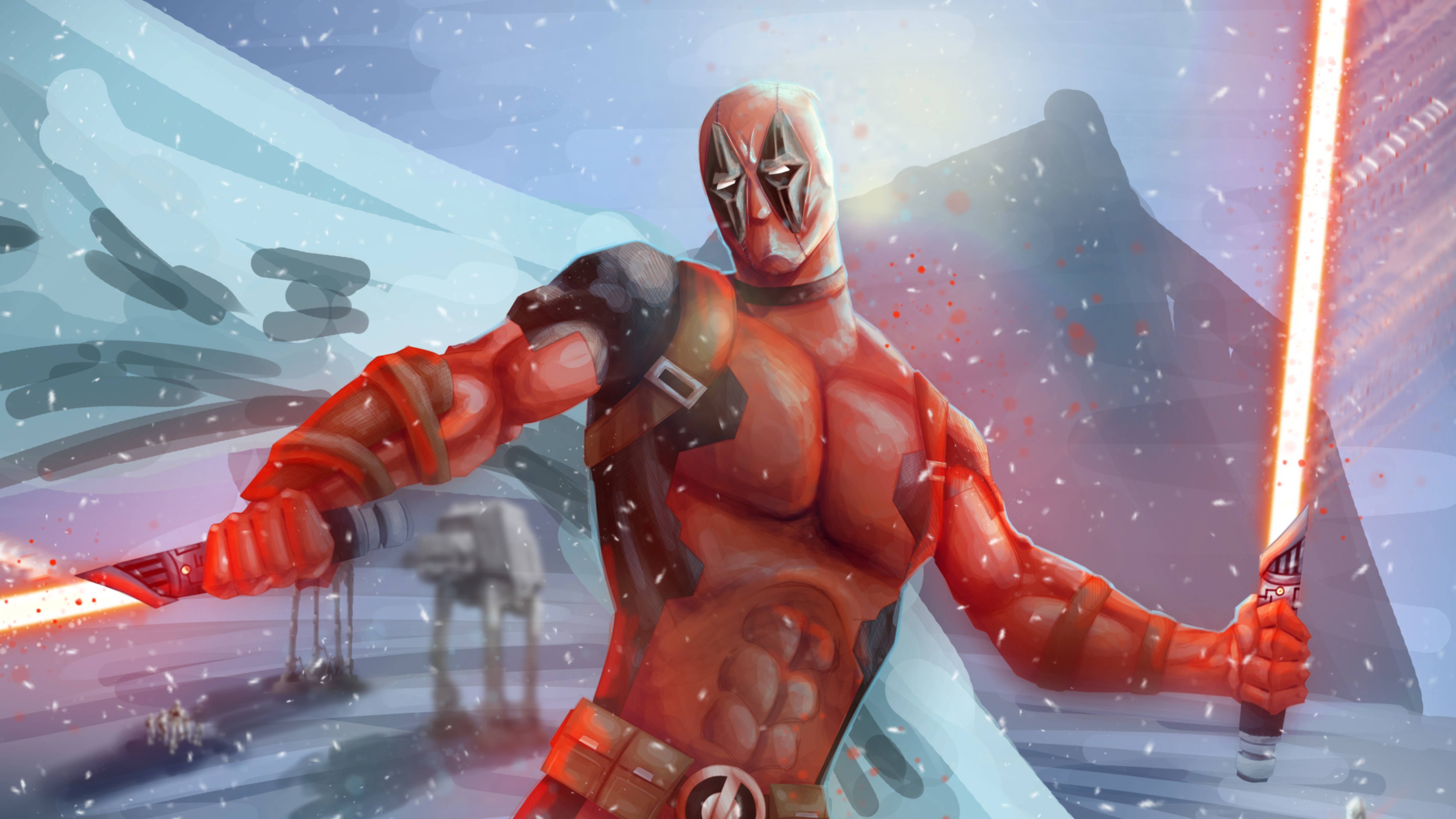 7680x4320 Deadpool x Star Wars 8K Wallpaper, HD Superheroes 4K Wallpaper, Image, Photo and Background