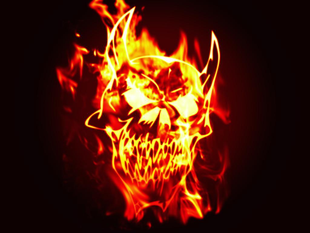 Flame Skull Wallpapers - Top Free Flame Skull Backgrounds - WallpaperAccess