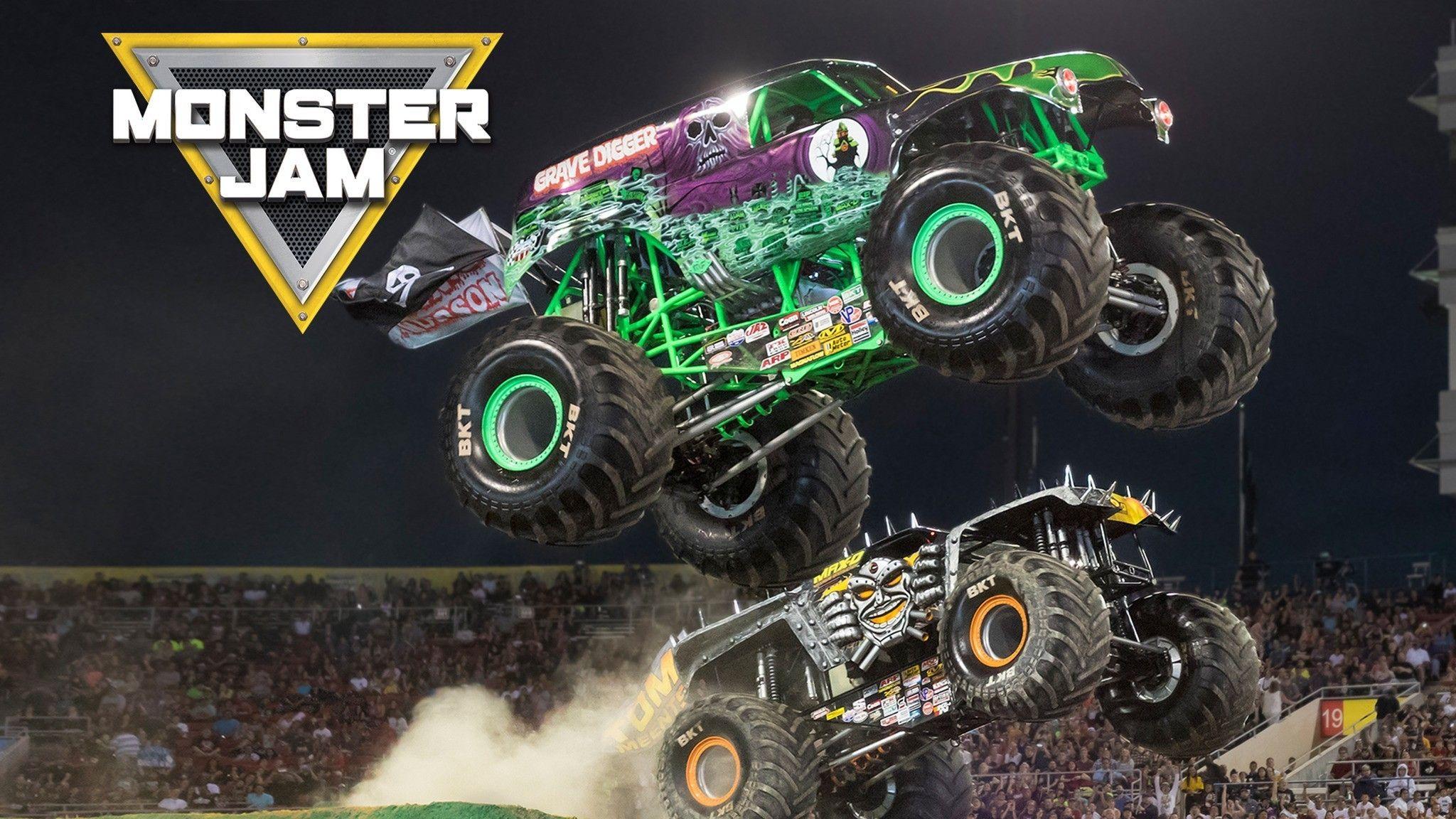 2048x1152 Monster Jam Wallpaper. Monster jam, Monster, Big monster trucks