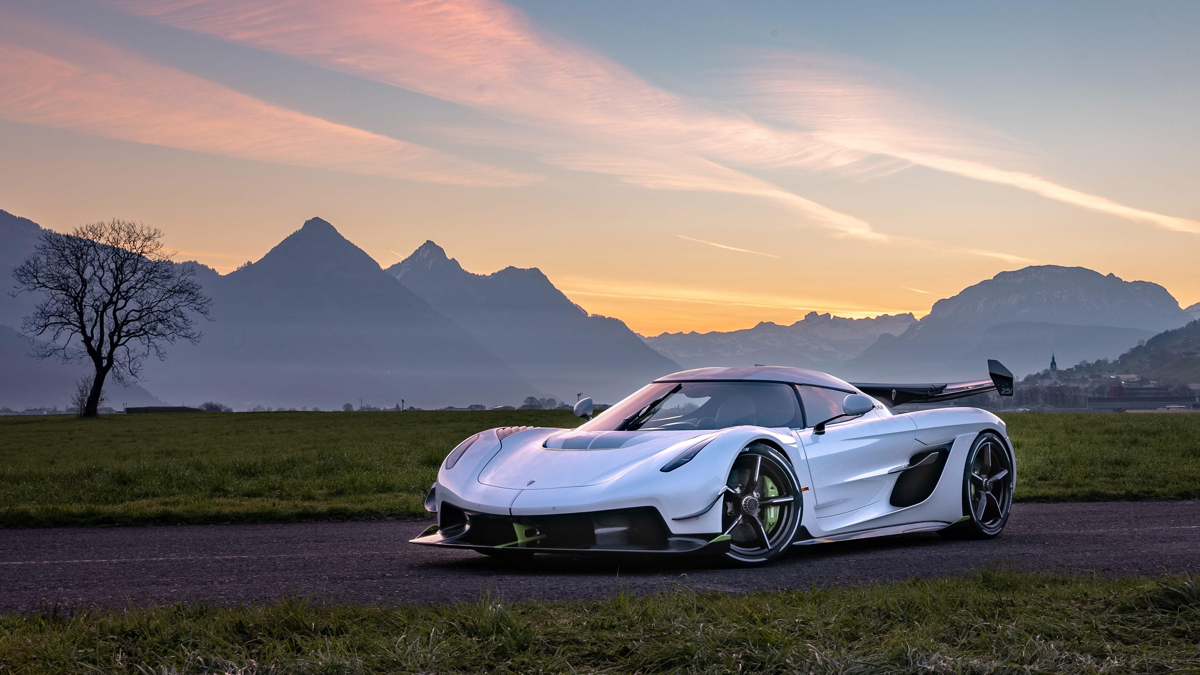 3840x2160 4K, car, supercars, Koenigsegg Jesko, vehicle, road Gallery HD Wallpaper