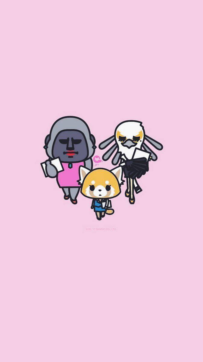674x1200 Download Aggretsuko Wallpaper