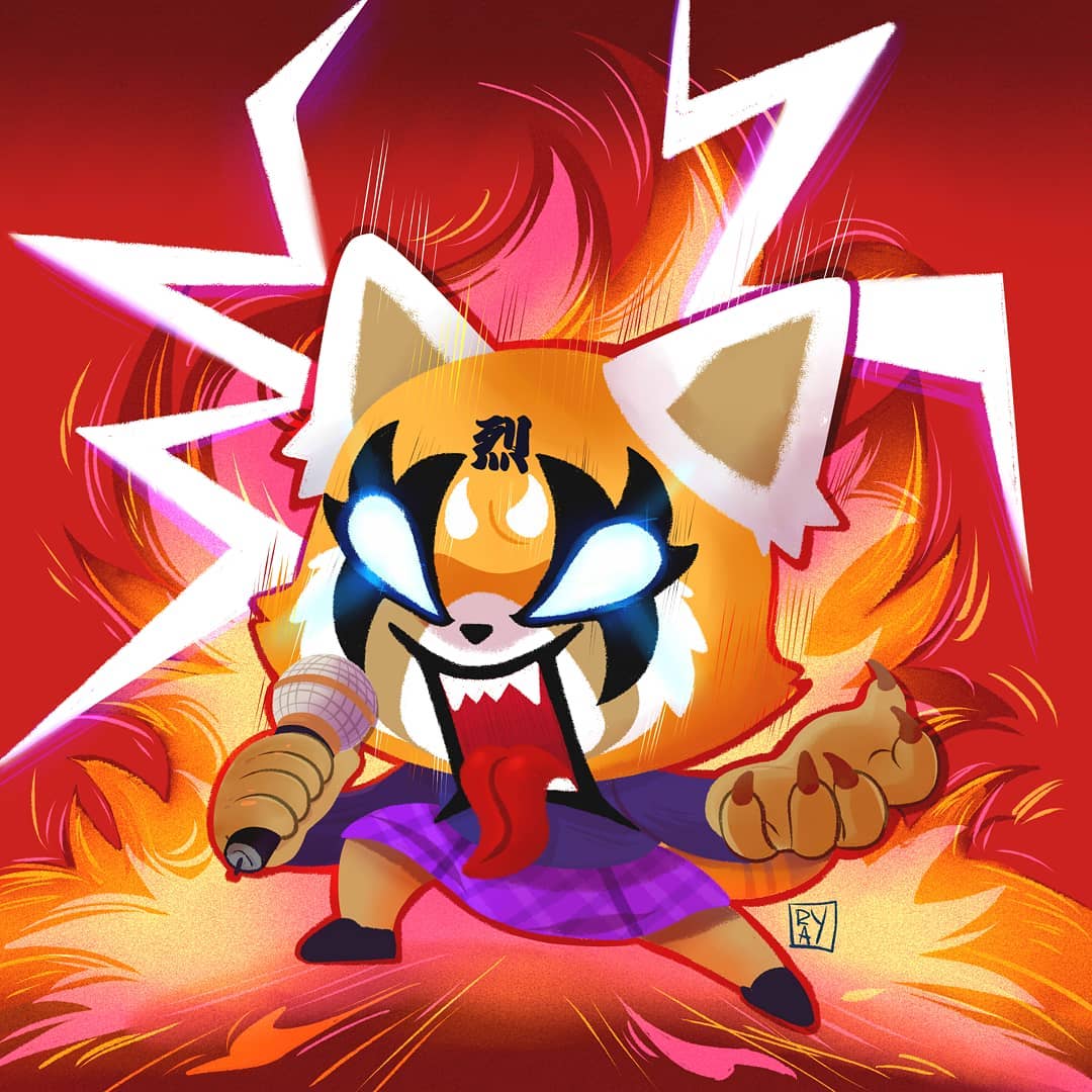 1080x1080 Aggretsuko HD Wallpaper High Resolution