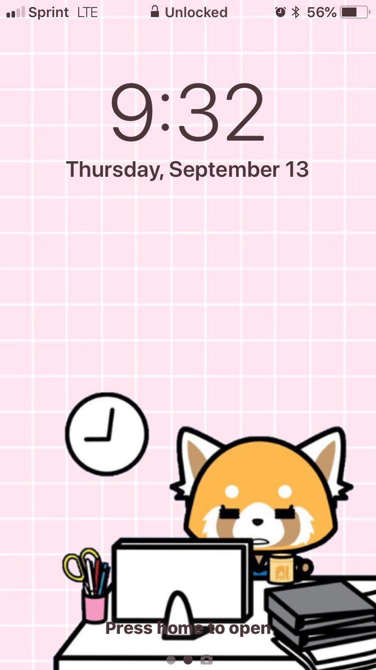 750x1334 Axis phone wallpaper #Aggretsuko