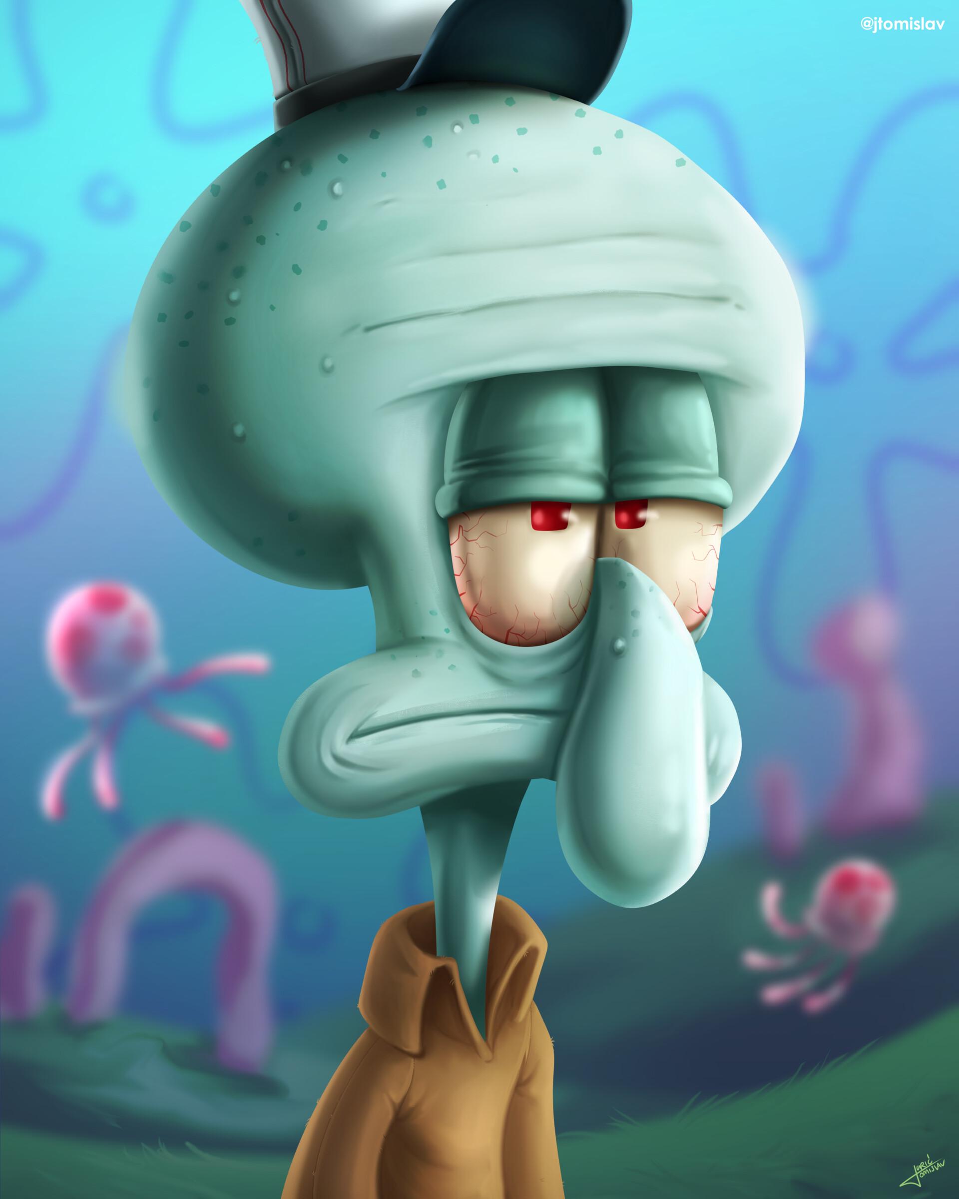 Squidward Shine Wallpaper by unknownartist111 on DeviantArt