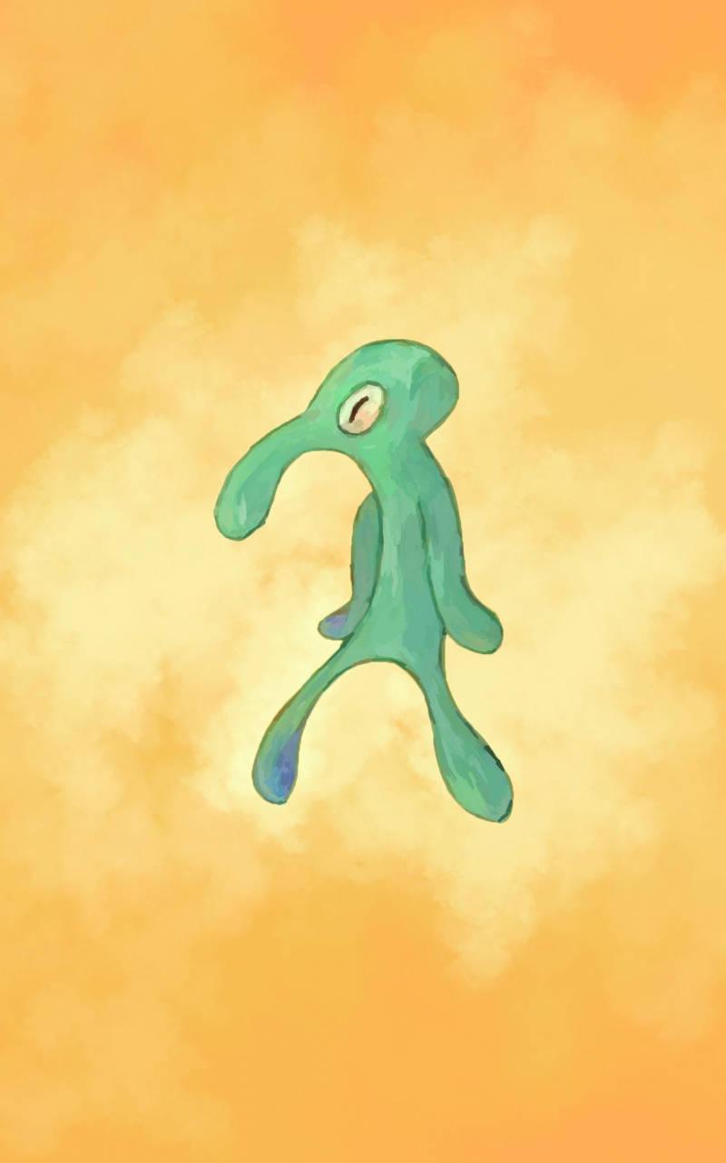 800x1280 Download Warped Squidward Meme Pfp Wallpaper