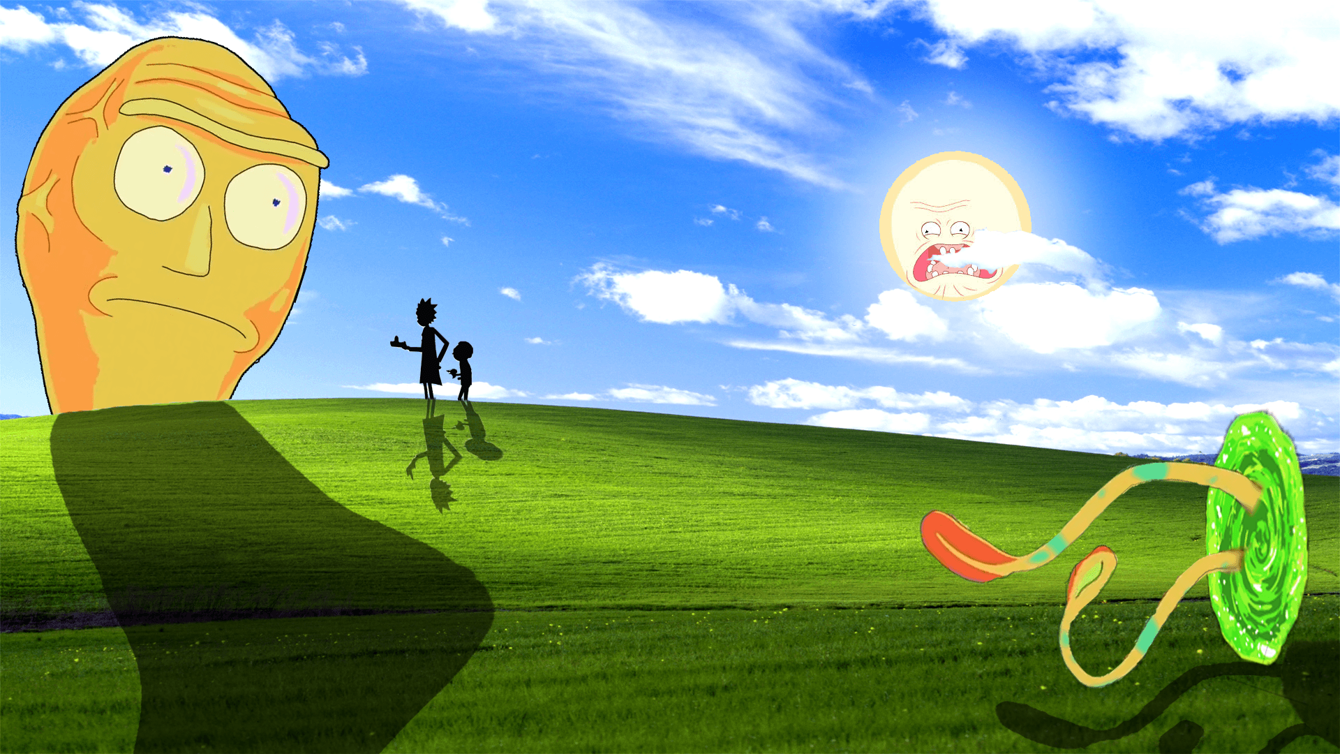 1920x1080 Rick and Morty Hình nền Windows XP