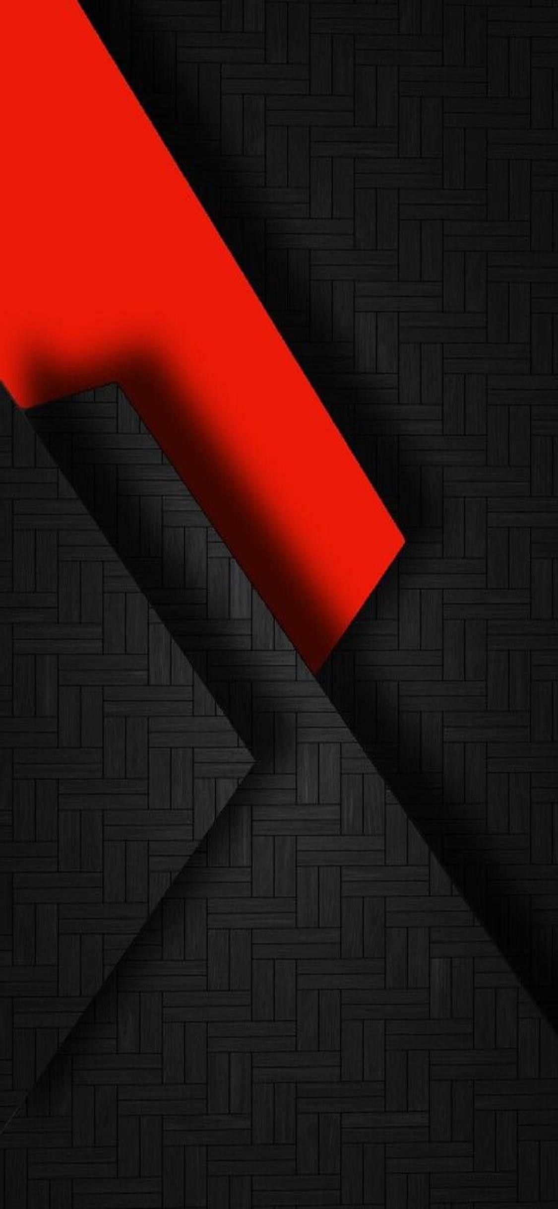 1125x2436 Red Design iPhone Wallpaper