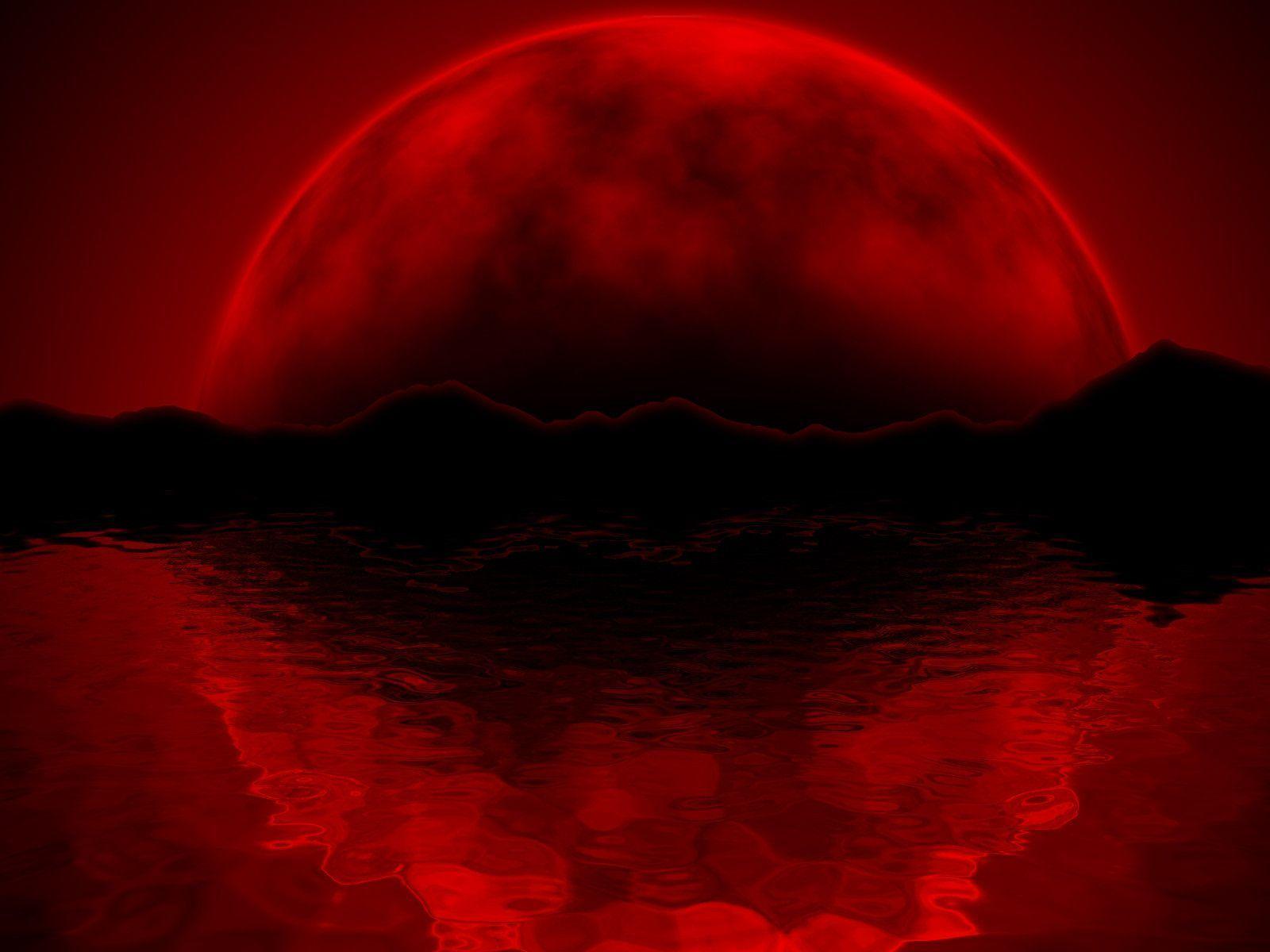 Dark Red Moon Wallpapers  Top Free Dark Red Moon Backgrounds   WallpaperAccess