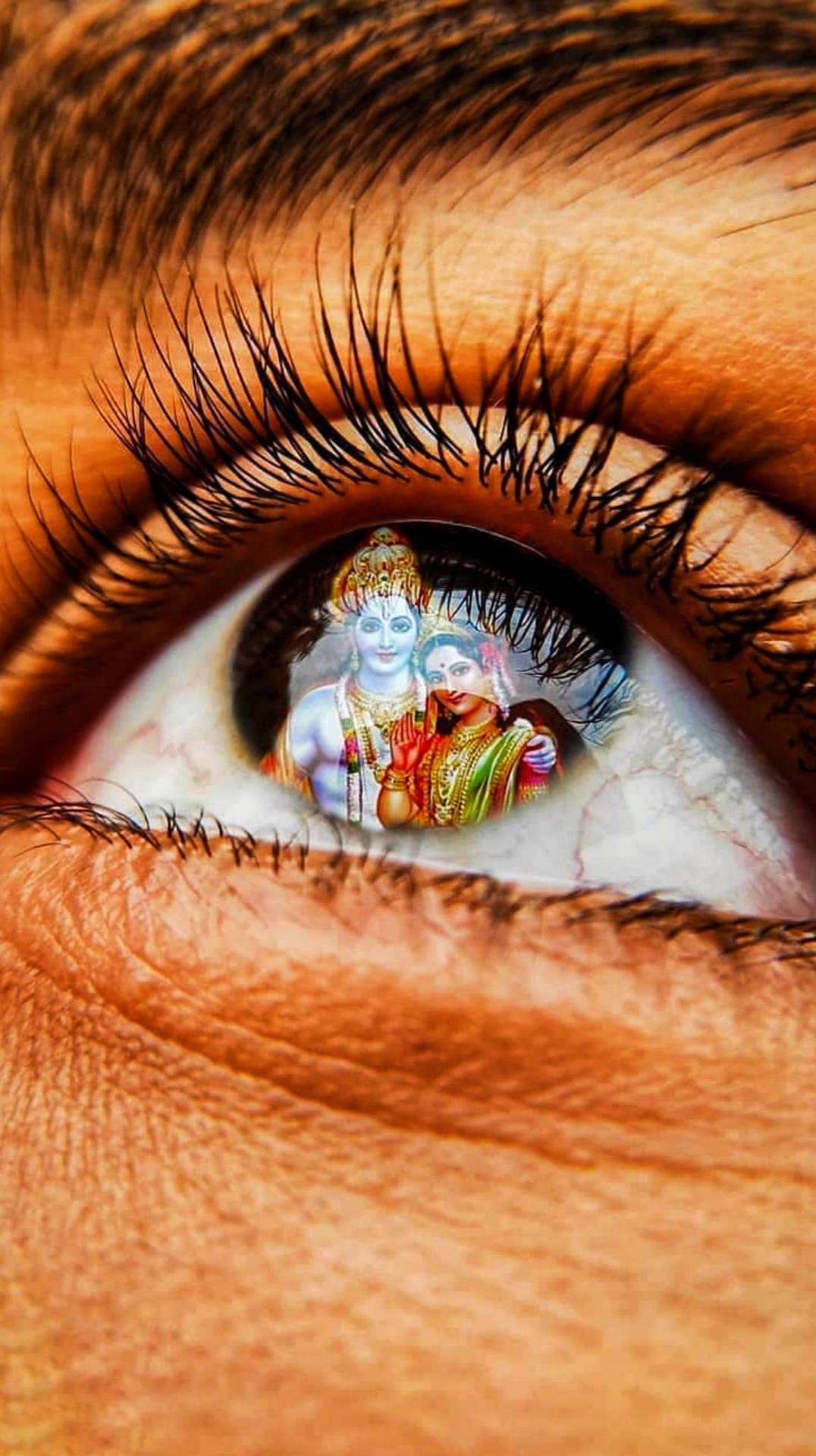 1076x1920 Download Jai Shree Ram HD Eye Wallpaper