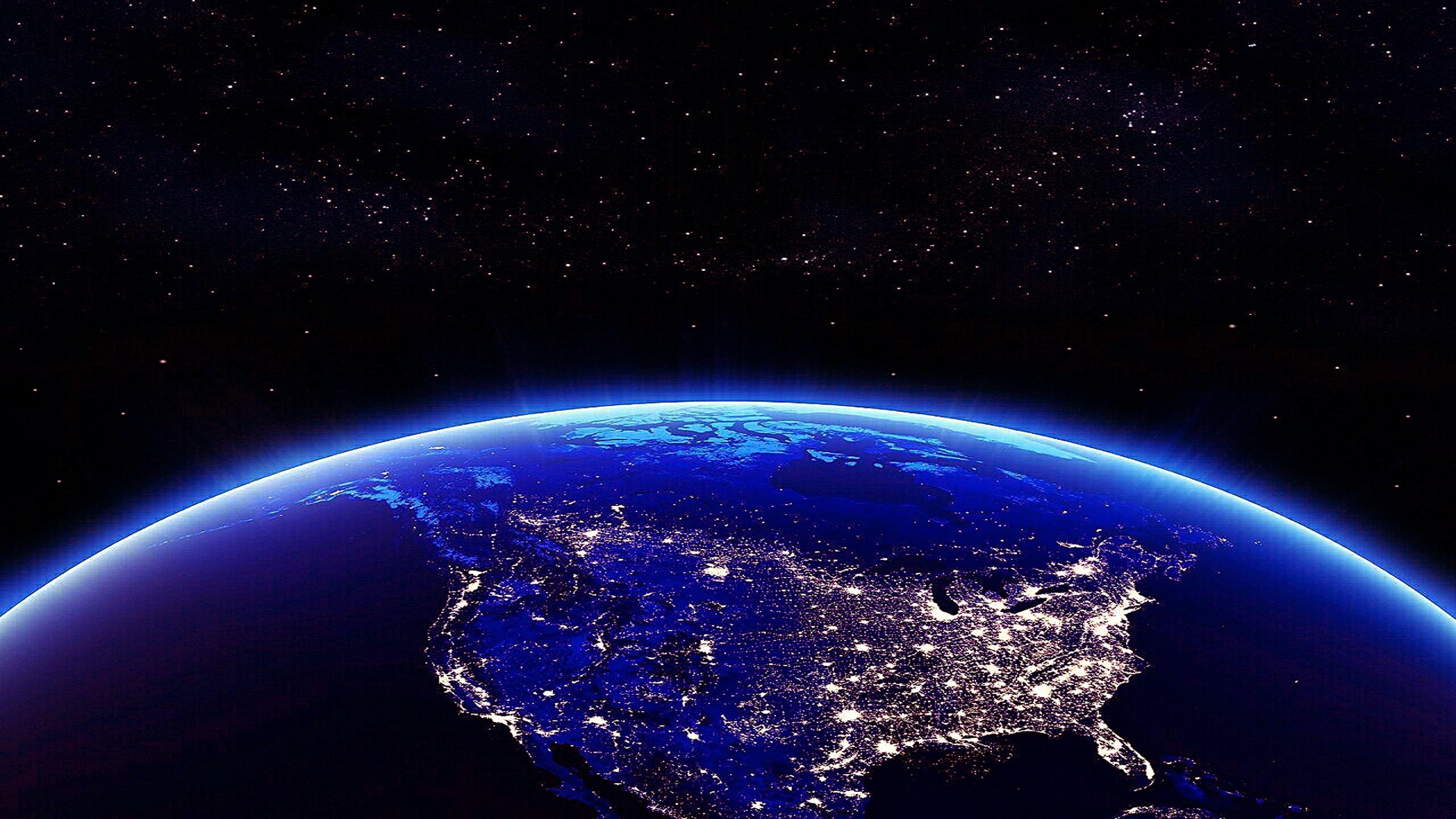 3840x2160 Earth Night 4k Wallpaper