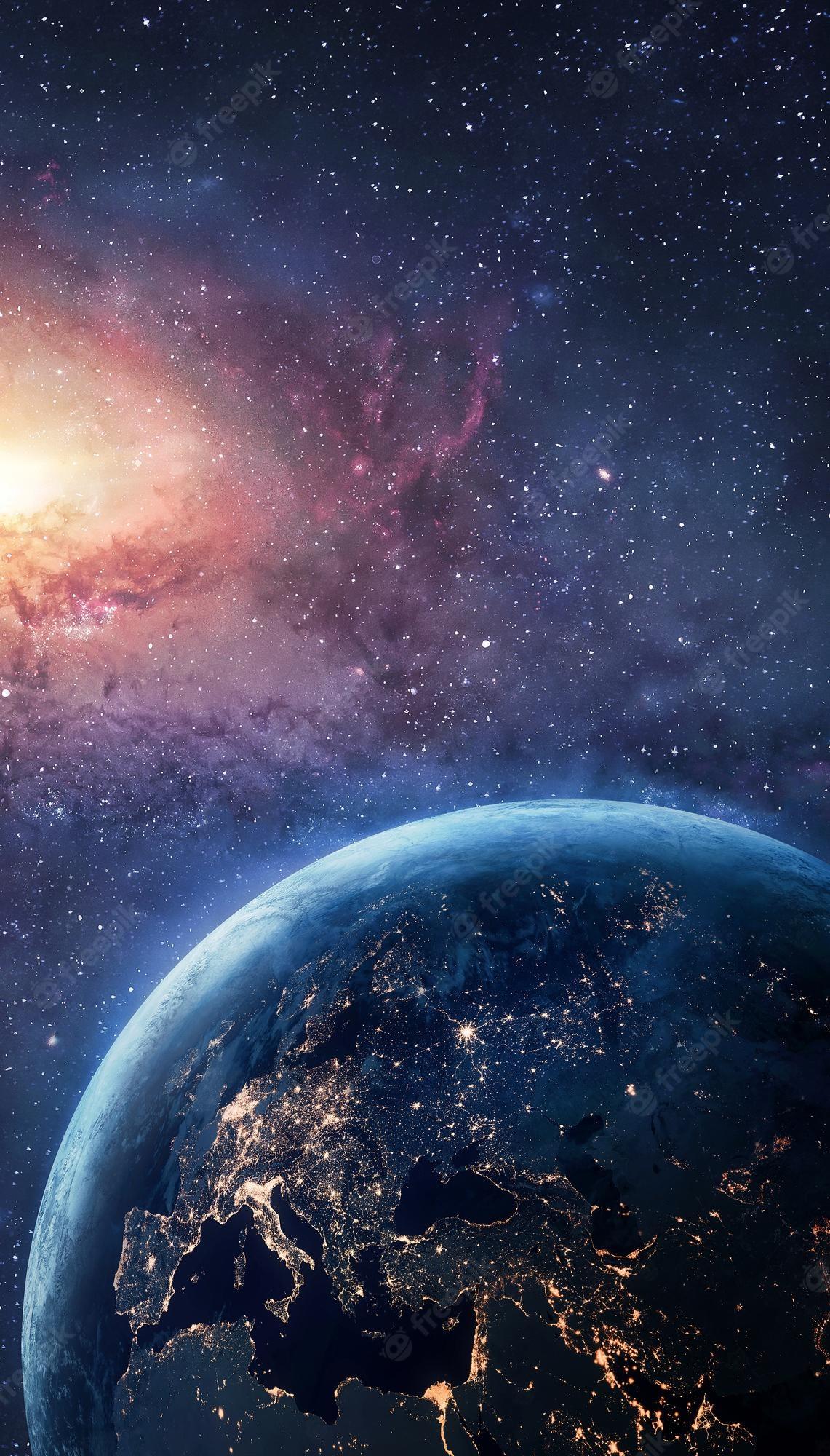 1141x2000 Premium Photo. Earth at night planet earth in space elements of this image furnished