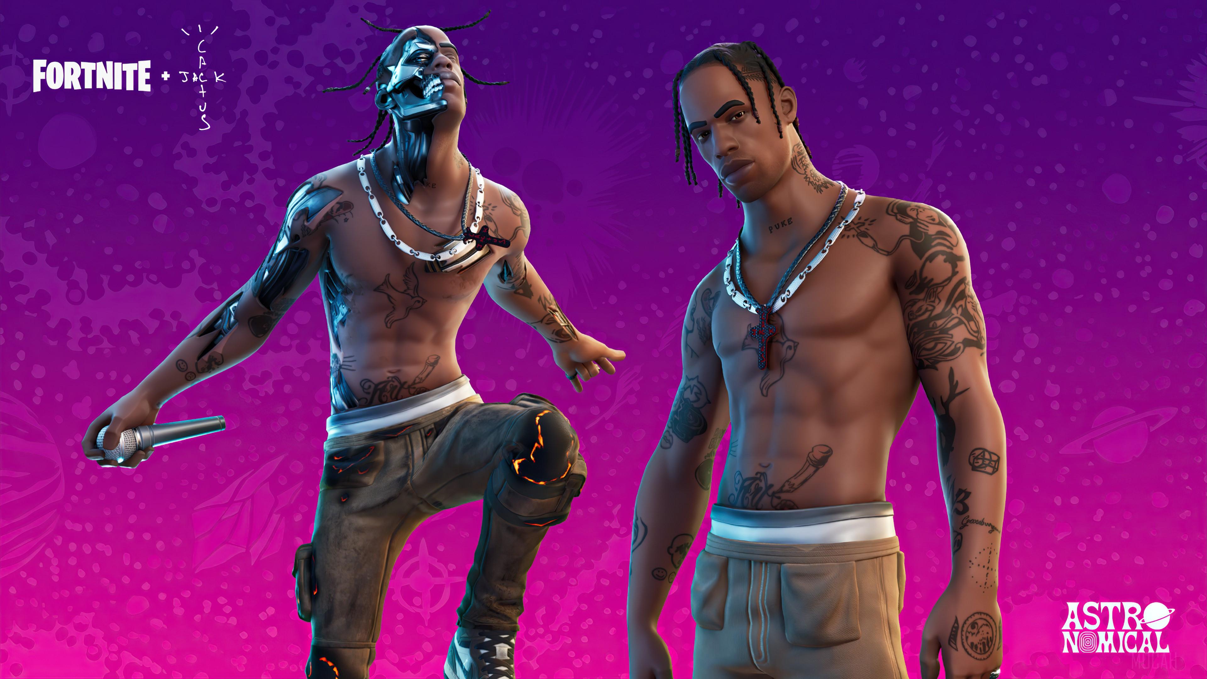 3840x2160 Travis Scott, Fortnite, Fortnite Battle Royale, Video Game 4k Gallery HD Wallpaper