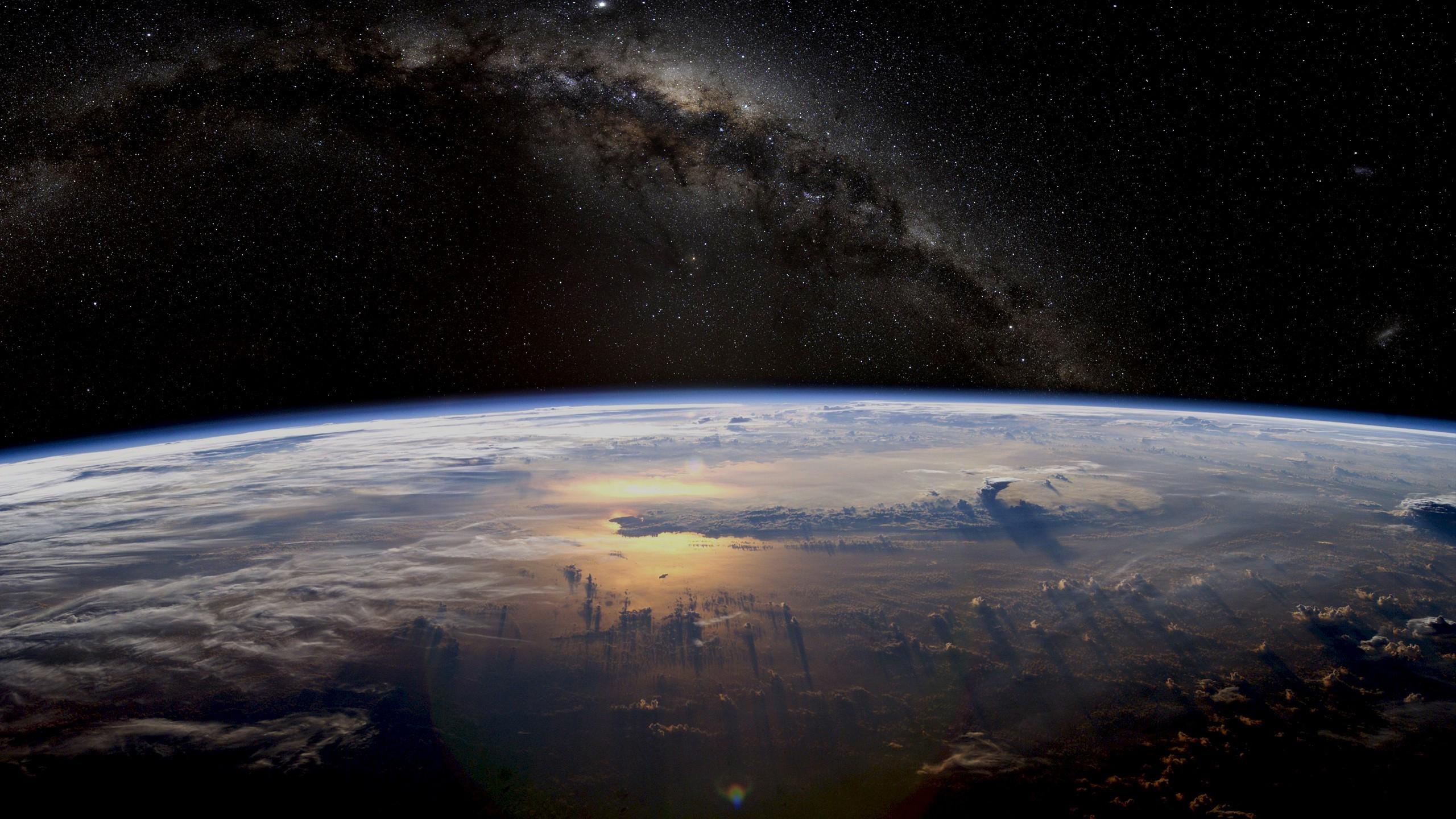 2560x1440 space, Earth, Sky Wallpaper HD / Desktop and Mobile Background