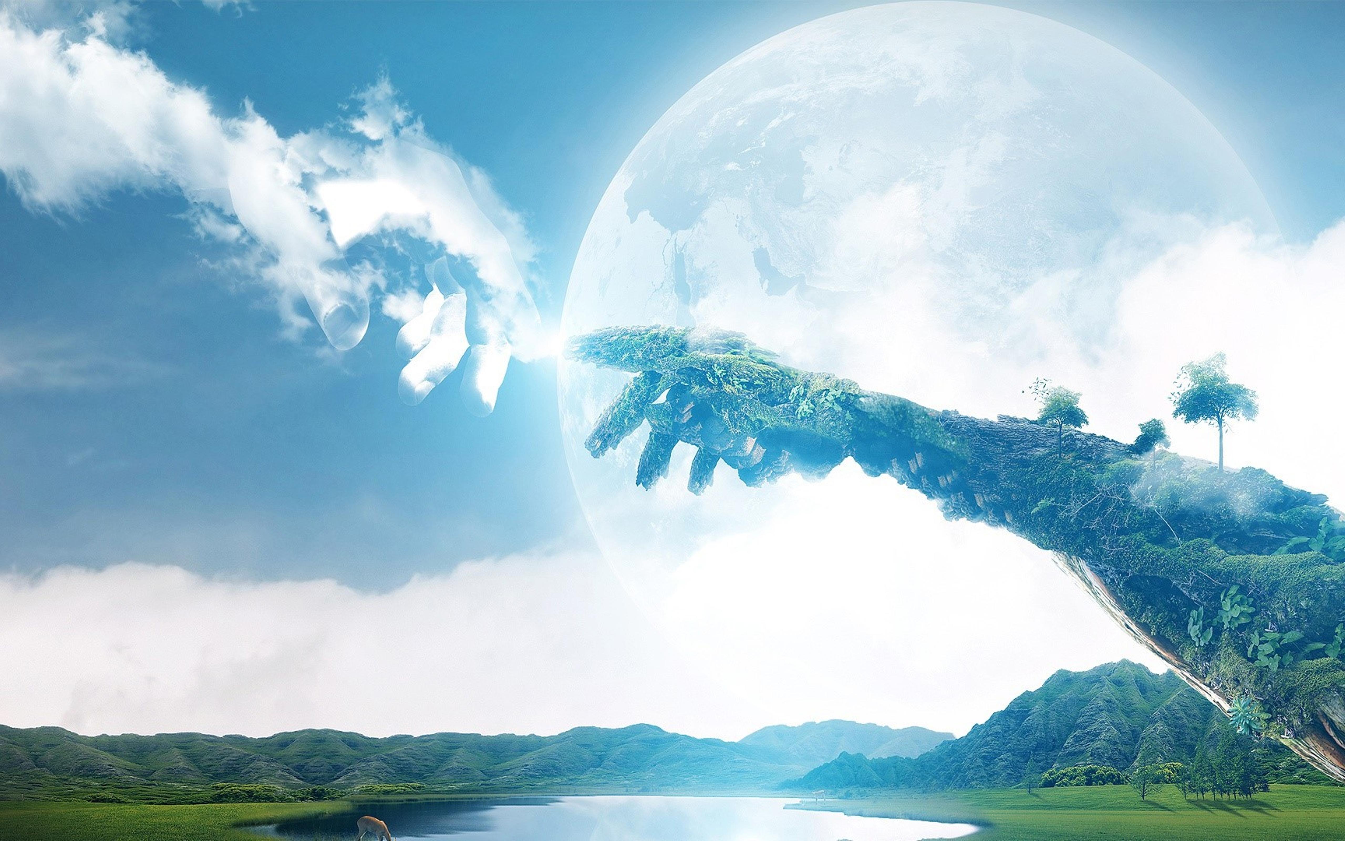 5120x3200 The power of Earth and sky wonderful wallpaper