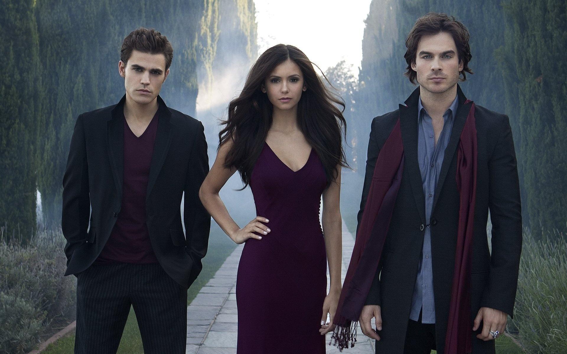 1920x1200 Wallpaper. Movies. photo. picture. the vampire diaries, the vampire diaries, stefan, damon, elena