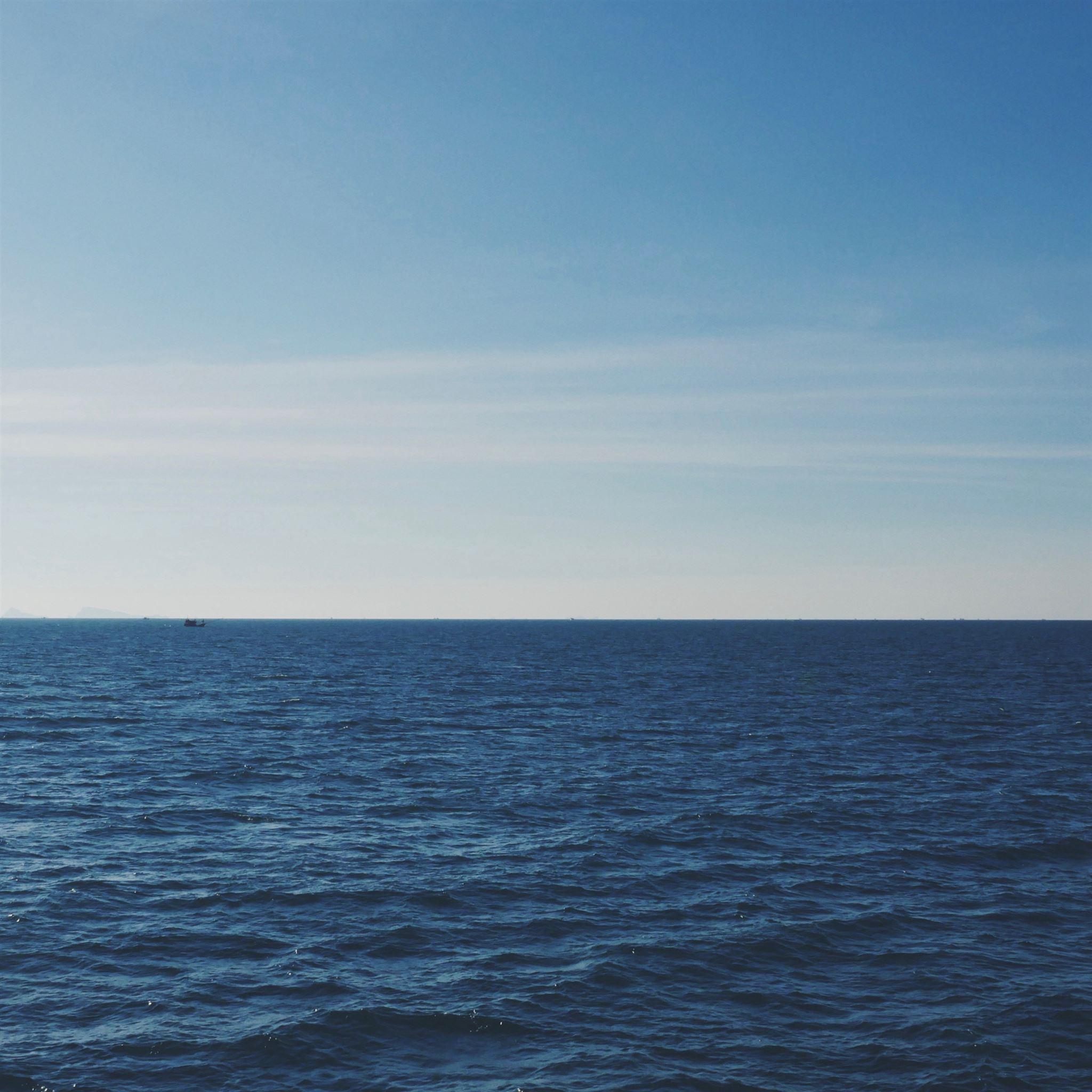 2048x2048 Sea Horizon Sky iPad Pro Wallpaper Free Download