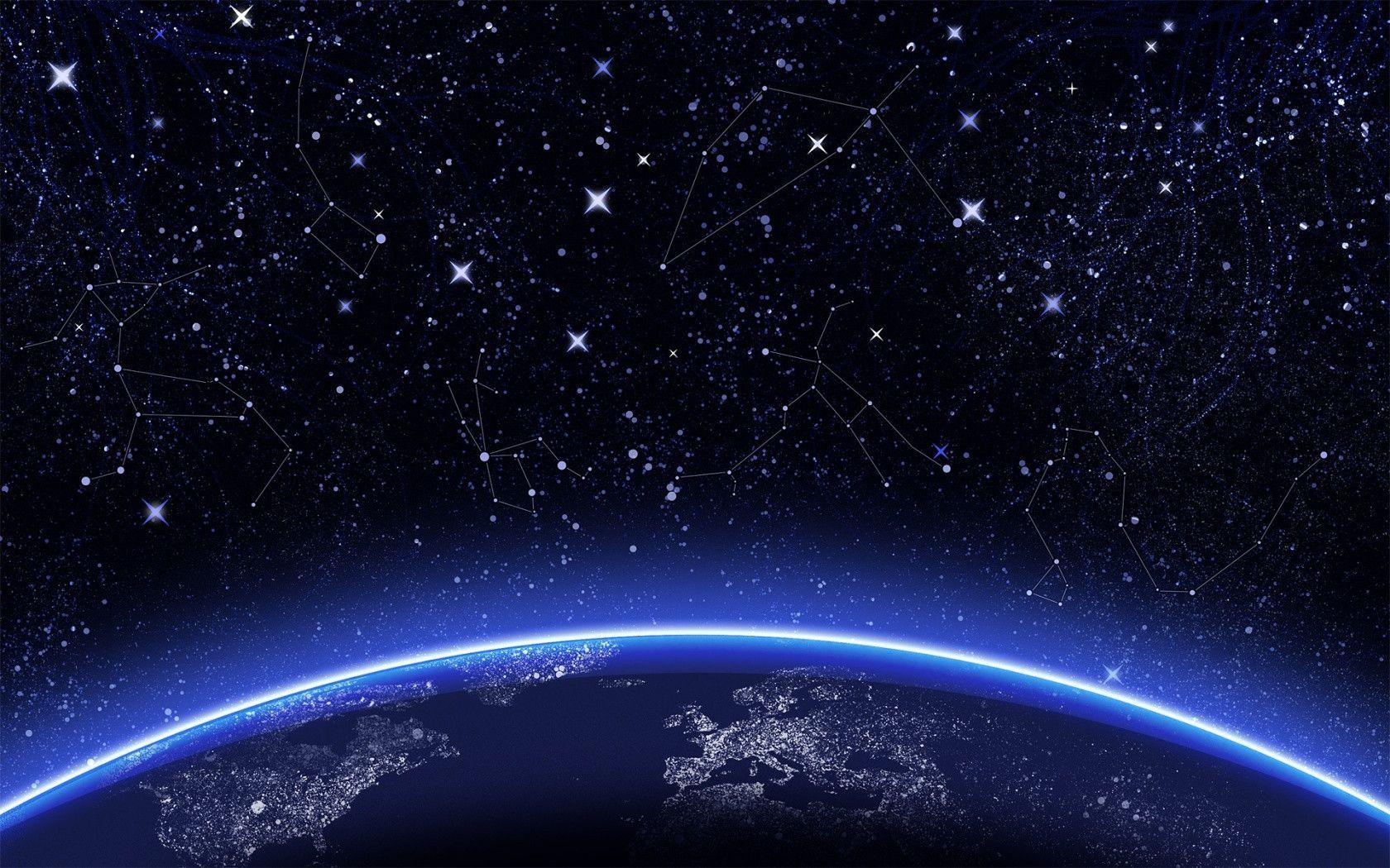 1680x1050 Night Sky Wallpaper