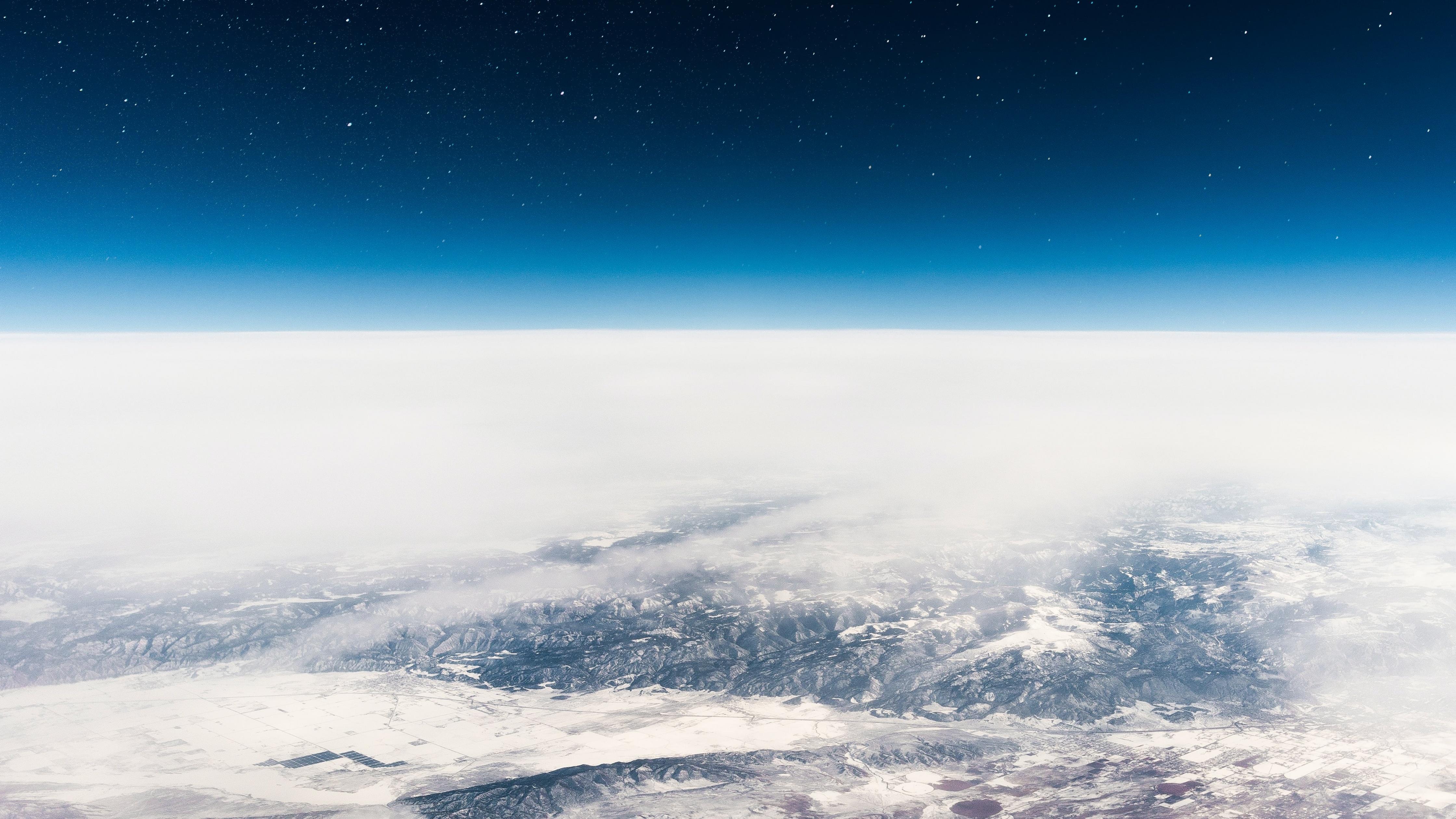 4480x2520 Earth Wallpaper 4K, Horizon, Above clouds, Nature