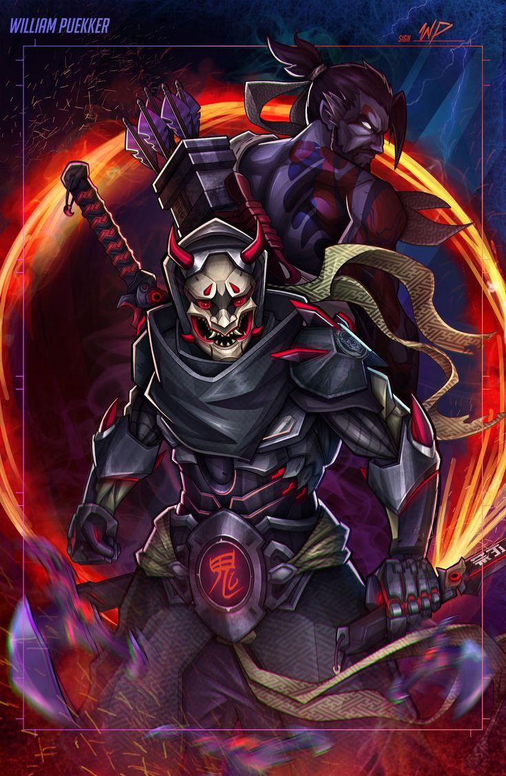 735x1127 Genji Oni, William Puekker. Overwatch wallpaper, Overwatch fan art, Overwatch tattoo