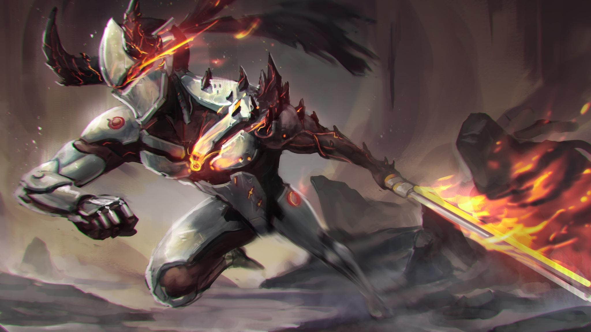 2048x1152 Genji Overwatch Artwork 4k 2048x1152 Resolution HD 4k Wallpaper, Image, Background, Photo and Picture