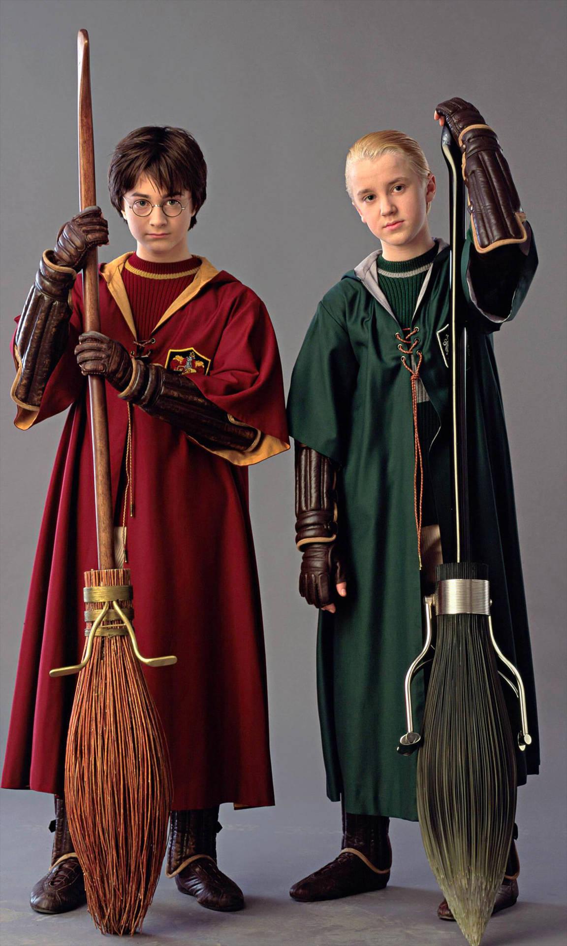 1152x1920 Download Draco Malfoy And Harry Potter Wallpaper