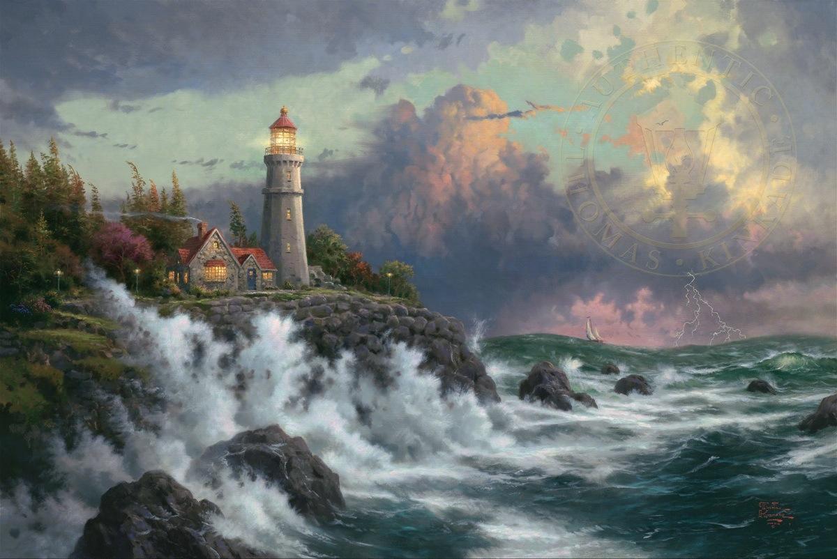 1200x802 Conquering the Storms Edition Canvas Kinkade Studios
