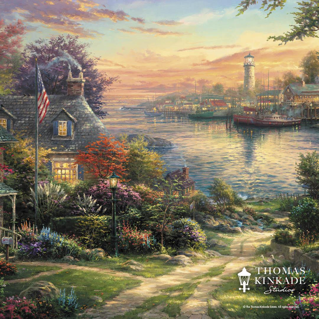 1080x1080 Thomas Kinkade Your Home For Summer With Art By Thomas Kinkade Studios And Save! Through 6/ Receive $100 Off Summer Themed Limited Edition Canvas Art And 20% Off Summer Home