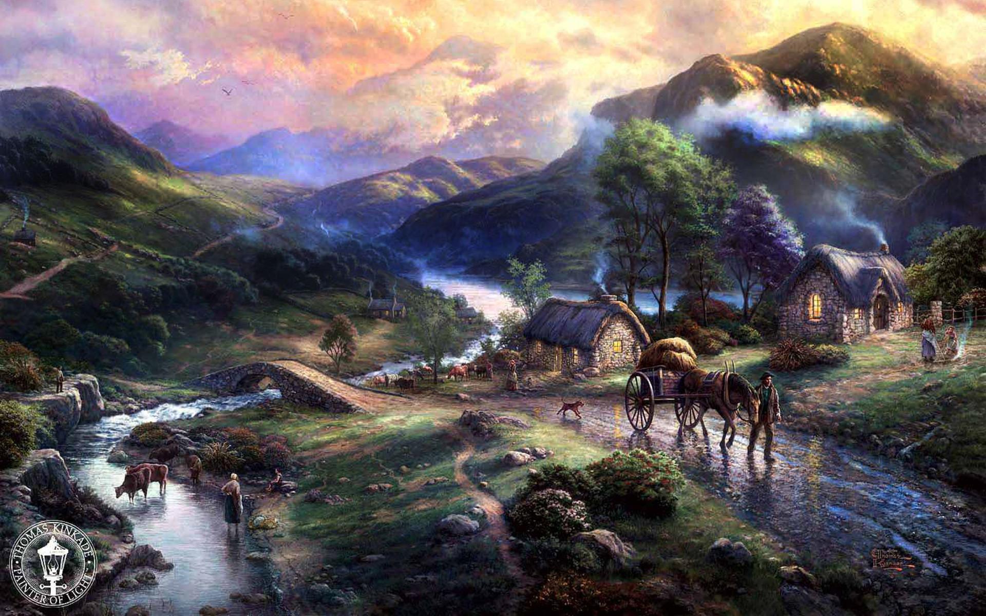 1920x1200 Thomas Kinkade Wallpaper for Desktop