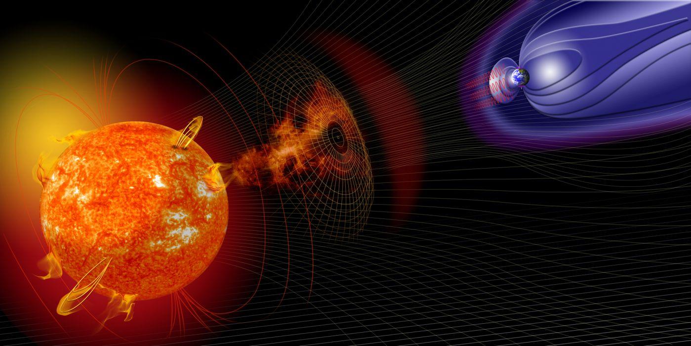 1399x700 Solar flare sun fire glow psychedelic space abstract stars planet