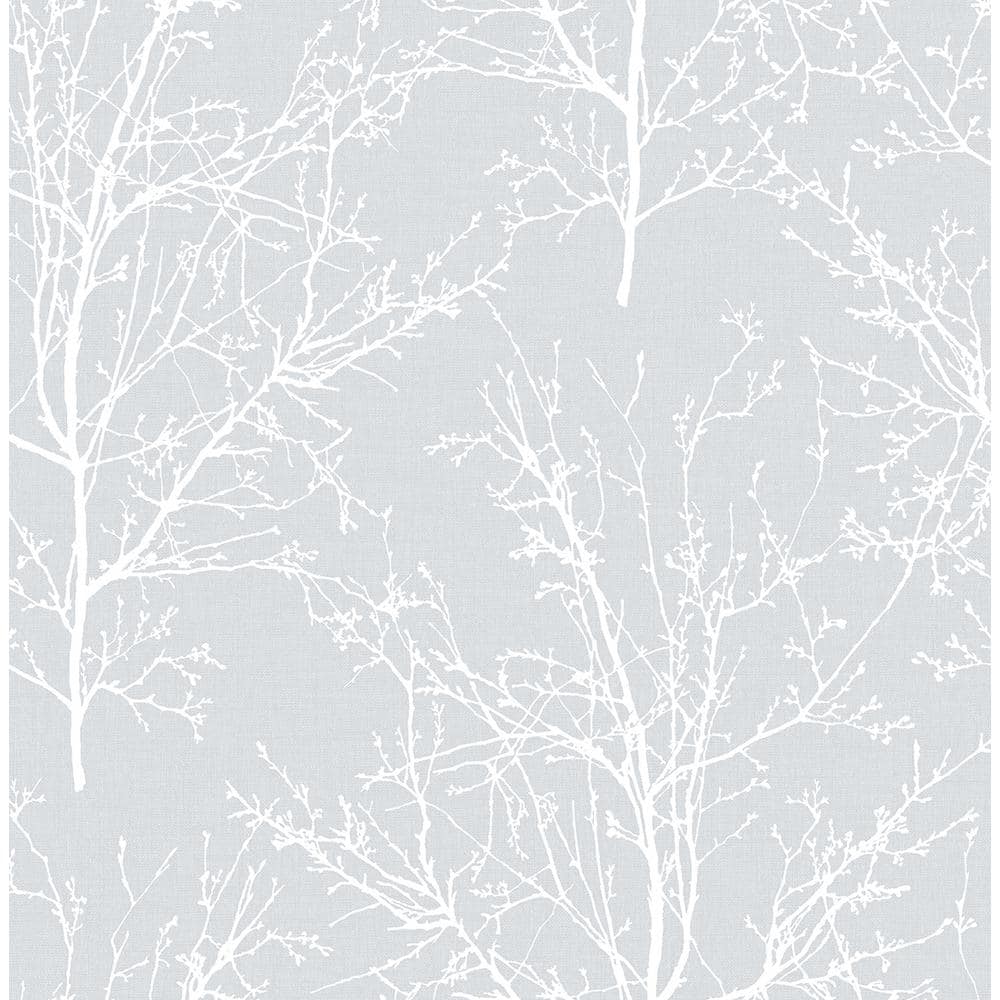 1000x1000 NextWall Tree Branches Daydream Gray Botanical Vinyl Peel & Stick Wallpaper Roll (Covers 30.75 Sq. Ft.) NW36108 Home Depot