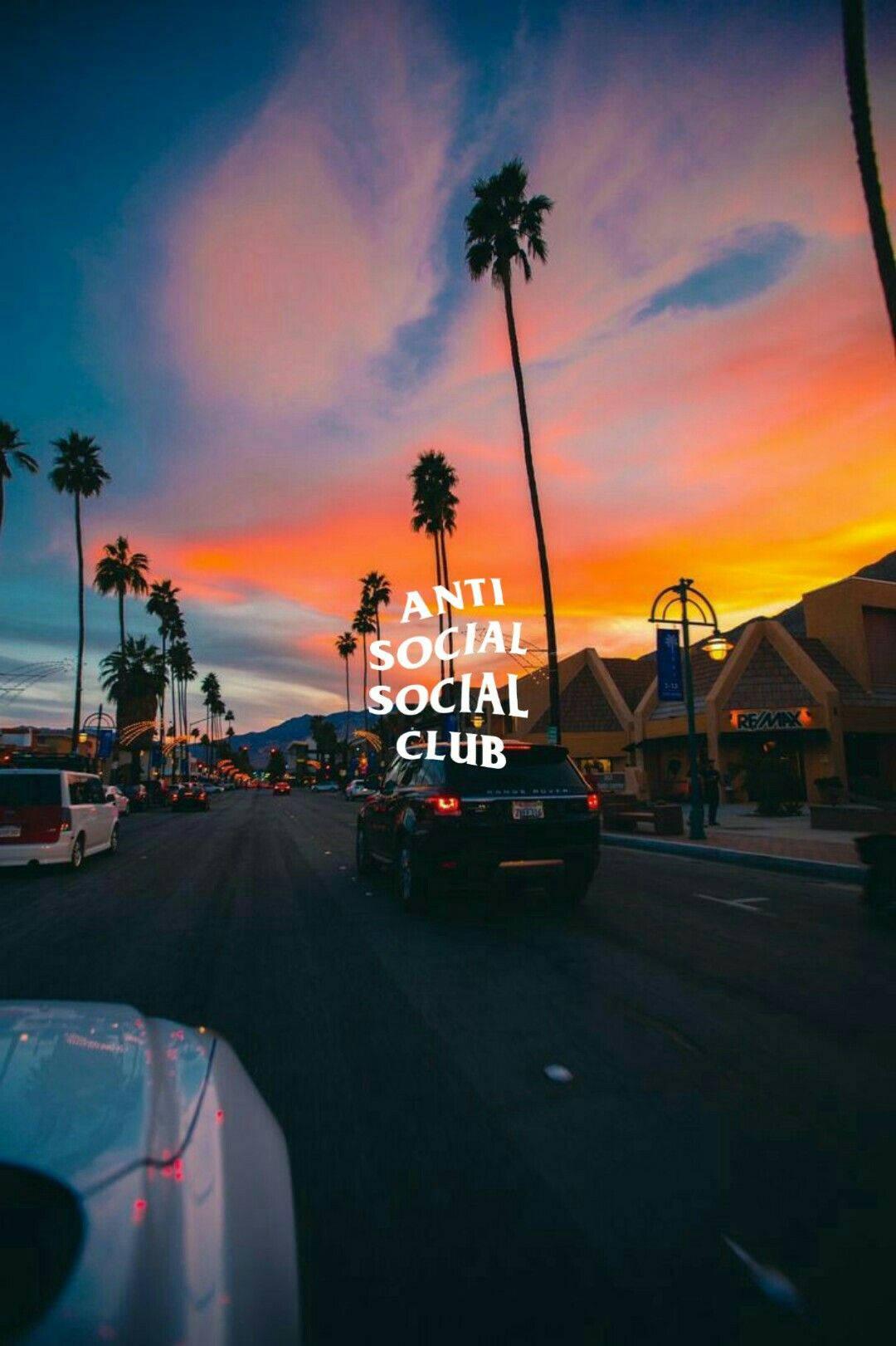 1080x1621 Download Anti Social Social Club Sunset Road Wallpaper