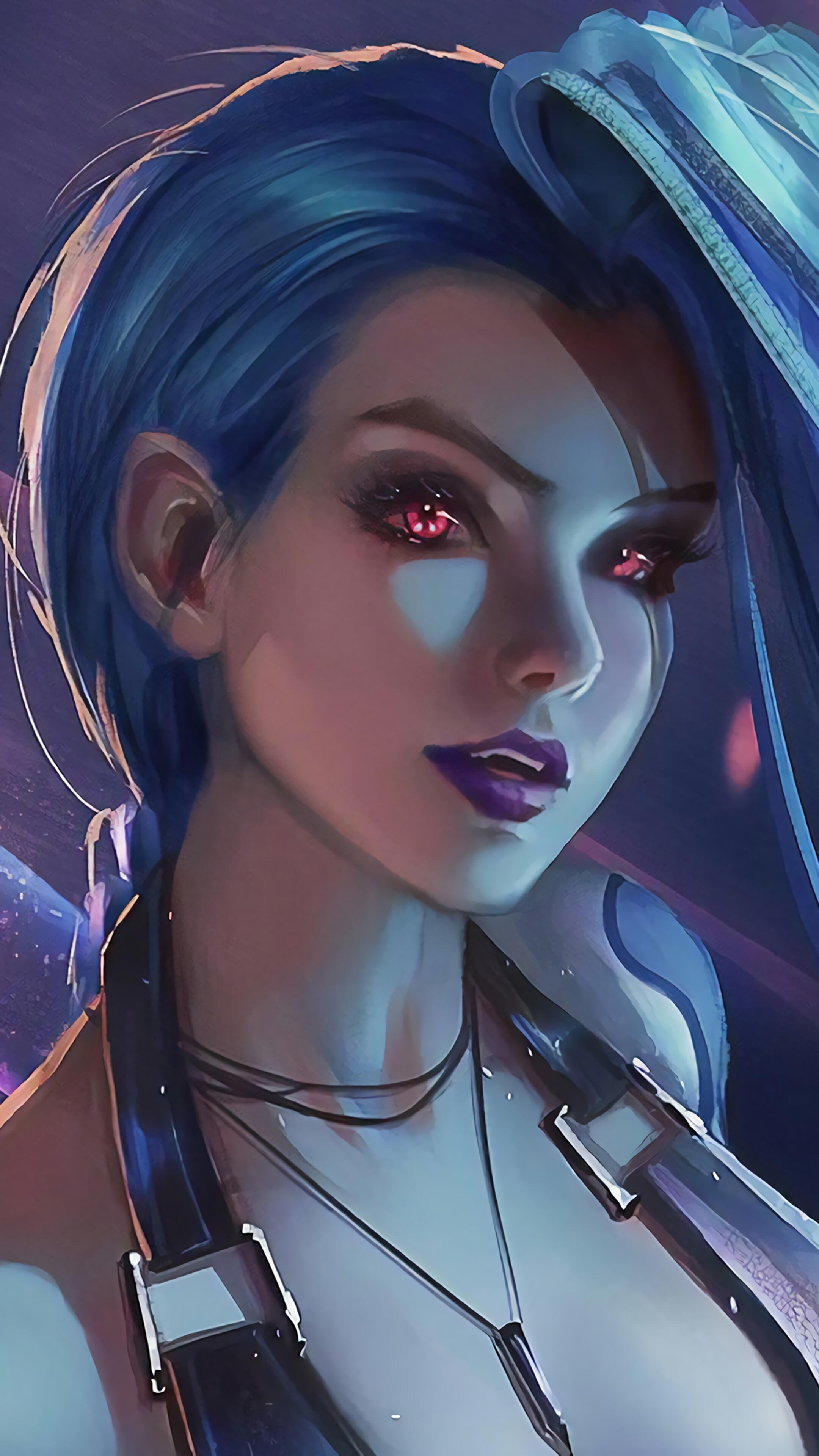 2160x3840 Jinx, LoL, Art, 4k Gallery HD Wallpaper