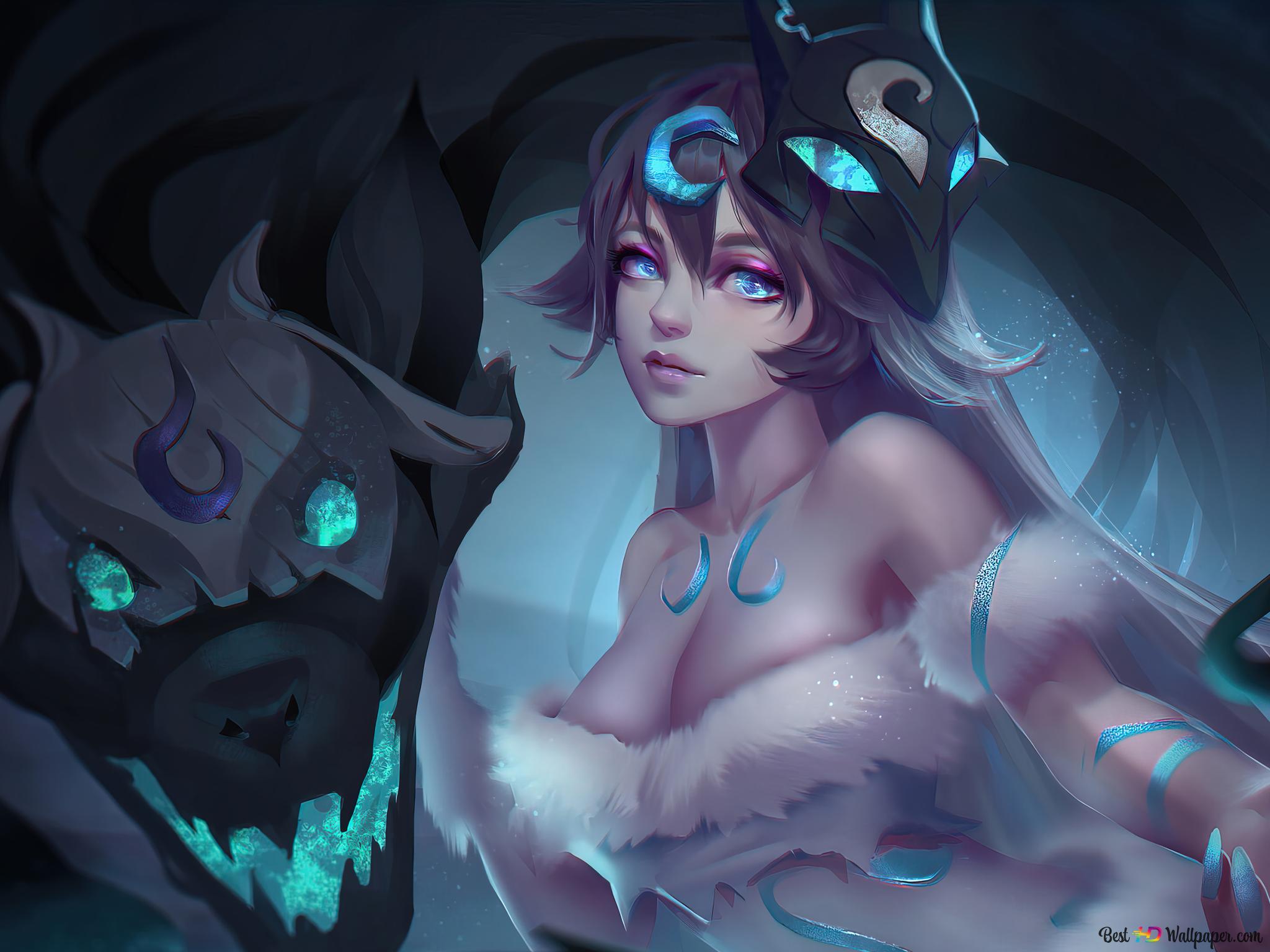 2048x1536 The Eternal Hunters 'Kindred' of Legends (LOL) 4K wallpaper download