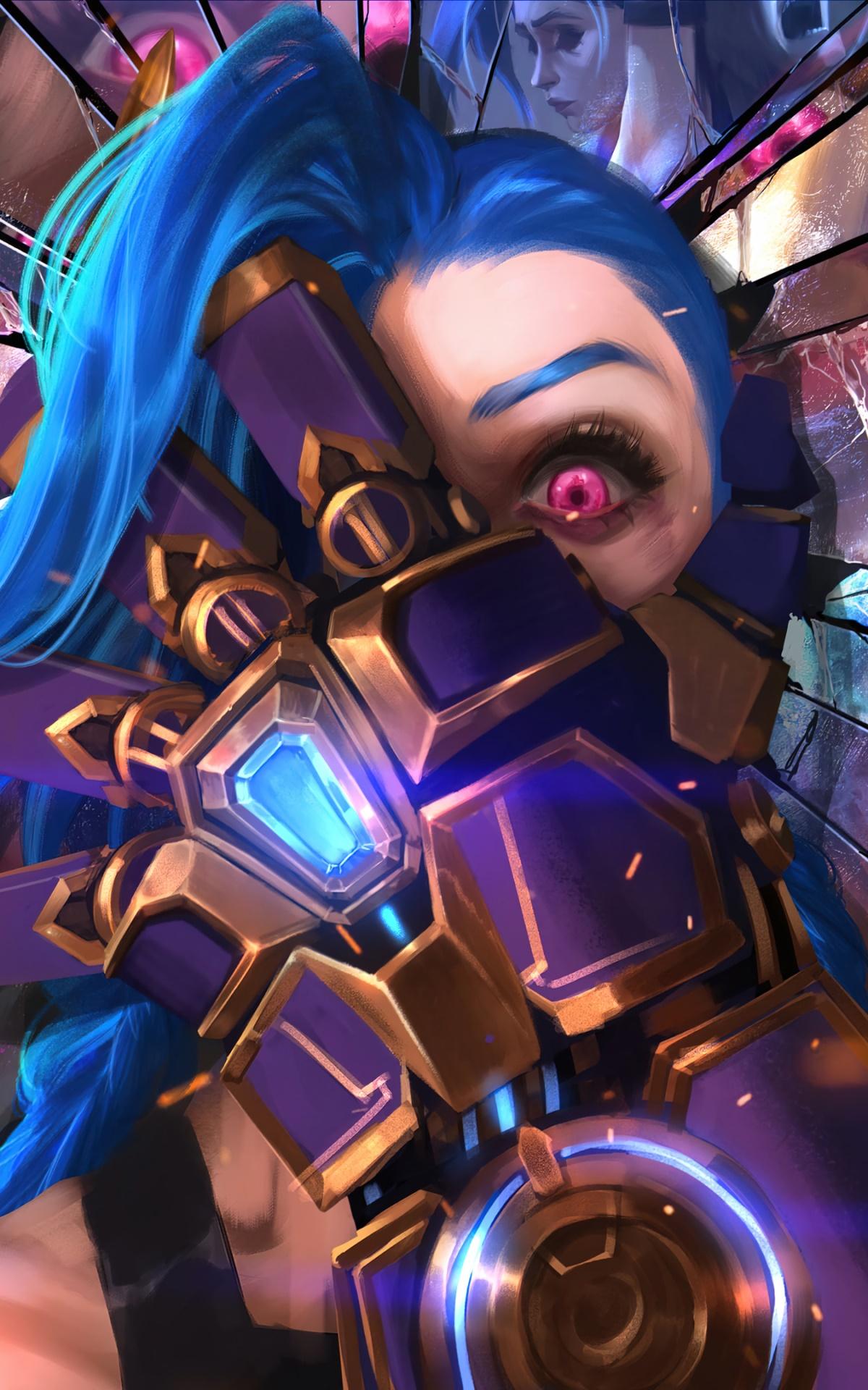 1200x1920 Wallpaper / TV Show Arcane Phone Wallpaper, Jinx (League Of Legends), 1200x1920 free download